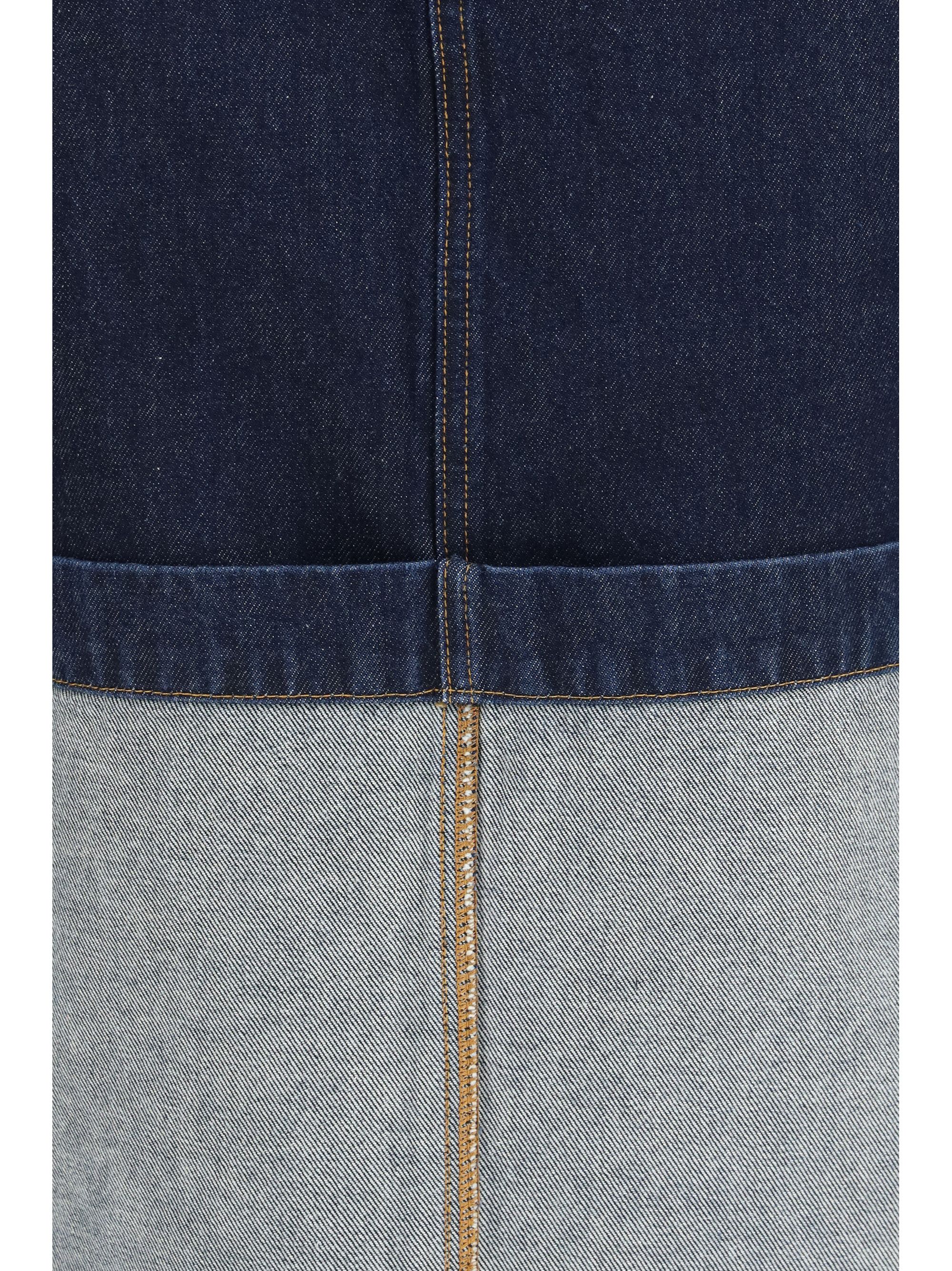 KHAITE Kilian denim Skirt Size 29" - 3 Thumbnail