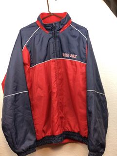 Vintage Boston Red Sox MLB Hooded Windbreaker Full-Zip Parka Jacket Men’s  Small