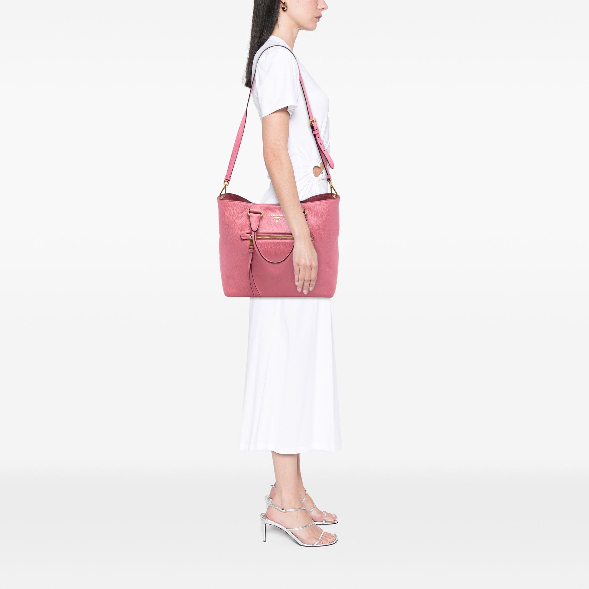 Prada Vitello Daino Open Convertible Tote Size ONE SIZE - 6 Thumbnail
