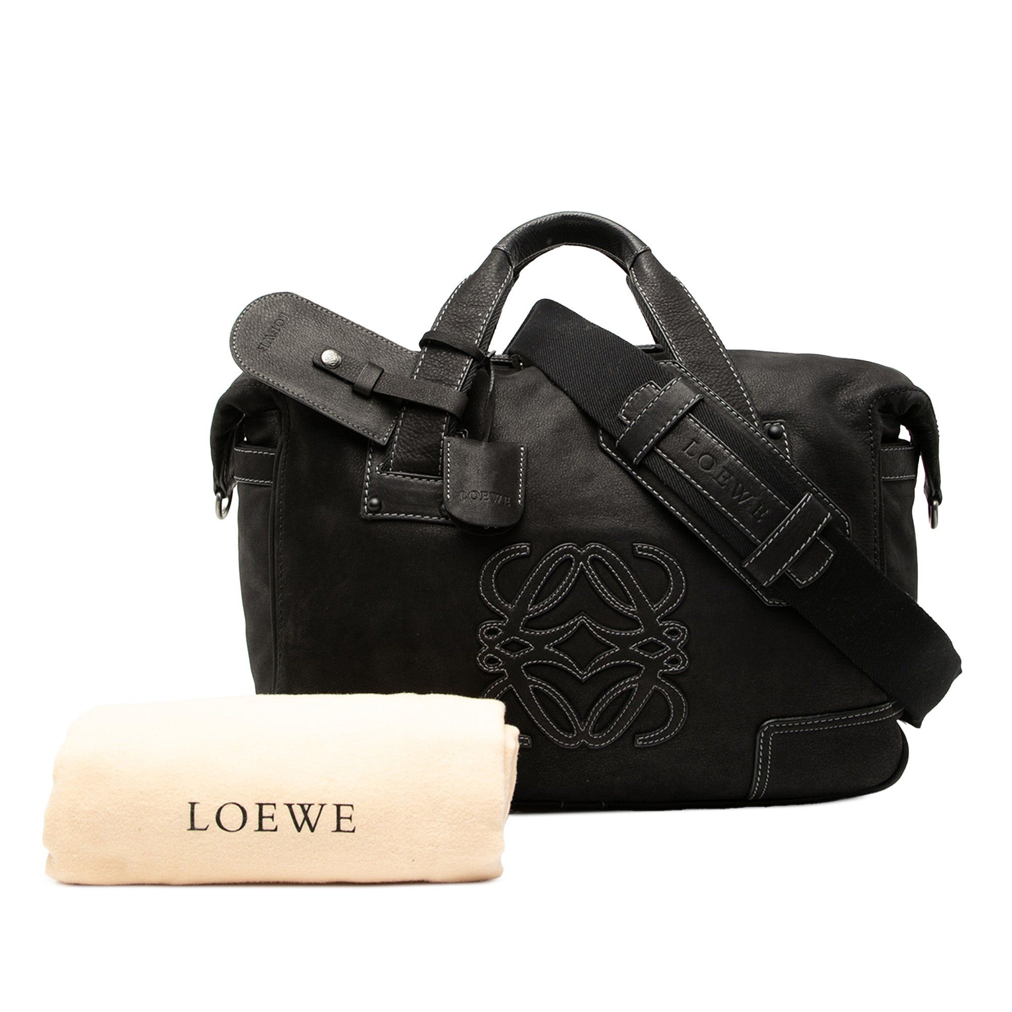 Loewe Nubuck Anagram Satchel Size ONE SIZE - 8 Thumbnail