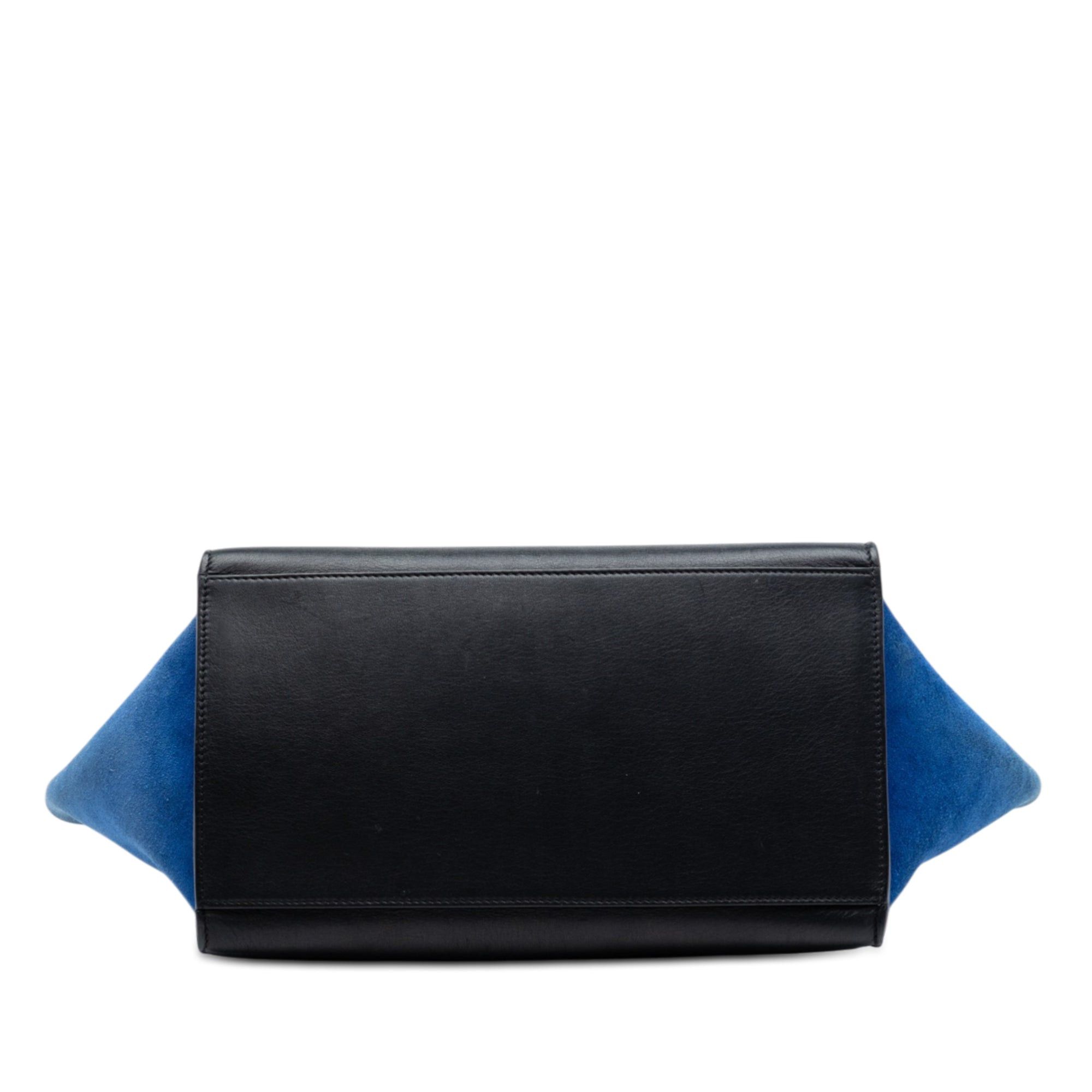Celine Medium Tricolor Calfskin and Suede Trapeze Satchel Size ONE SIZE - 3 Thumbnail