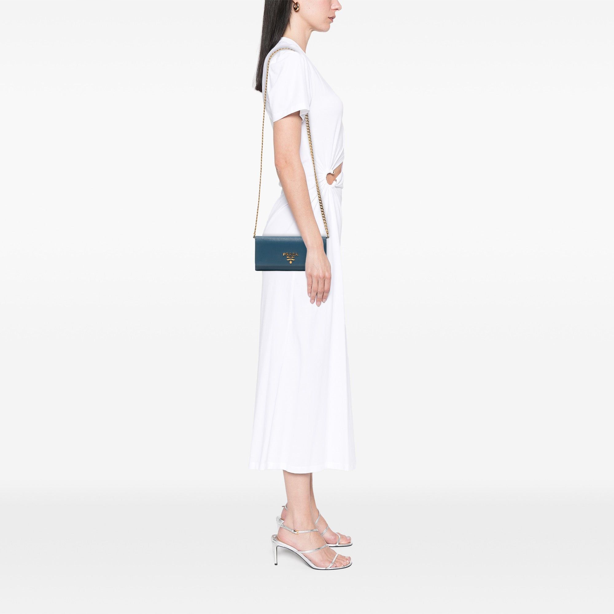 Prada Saffiano Wallet On Chain Size ONE SIZE - 10 Thumbnail