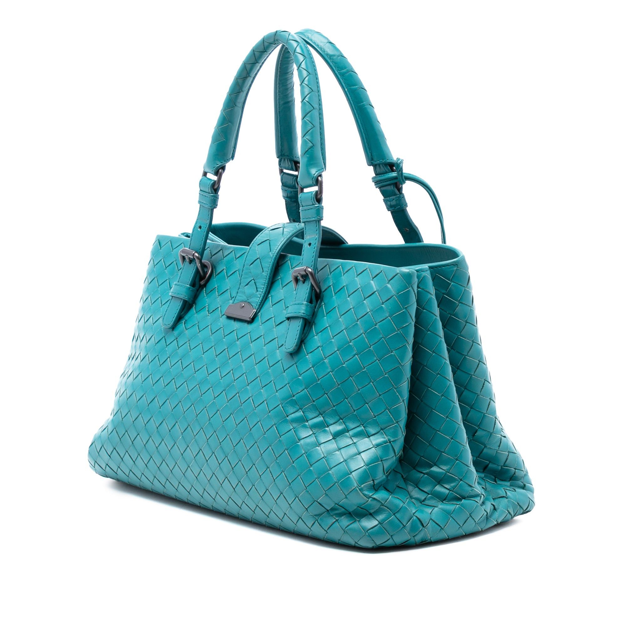 Bottega Veneta Small Nappa Intrecciato Roma Satchel Size ONE SIZE - 2 Thumbnail