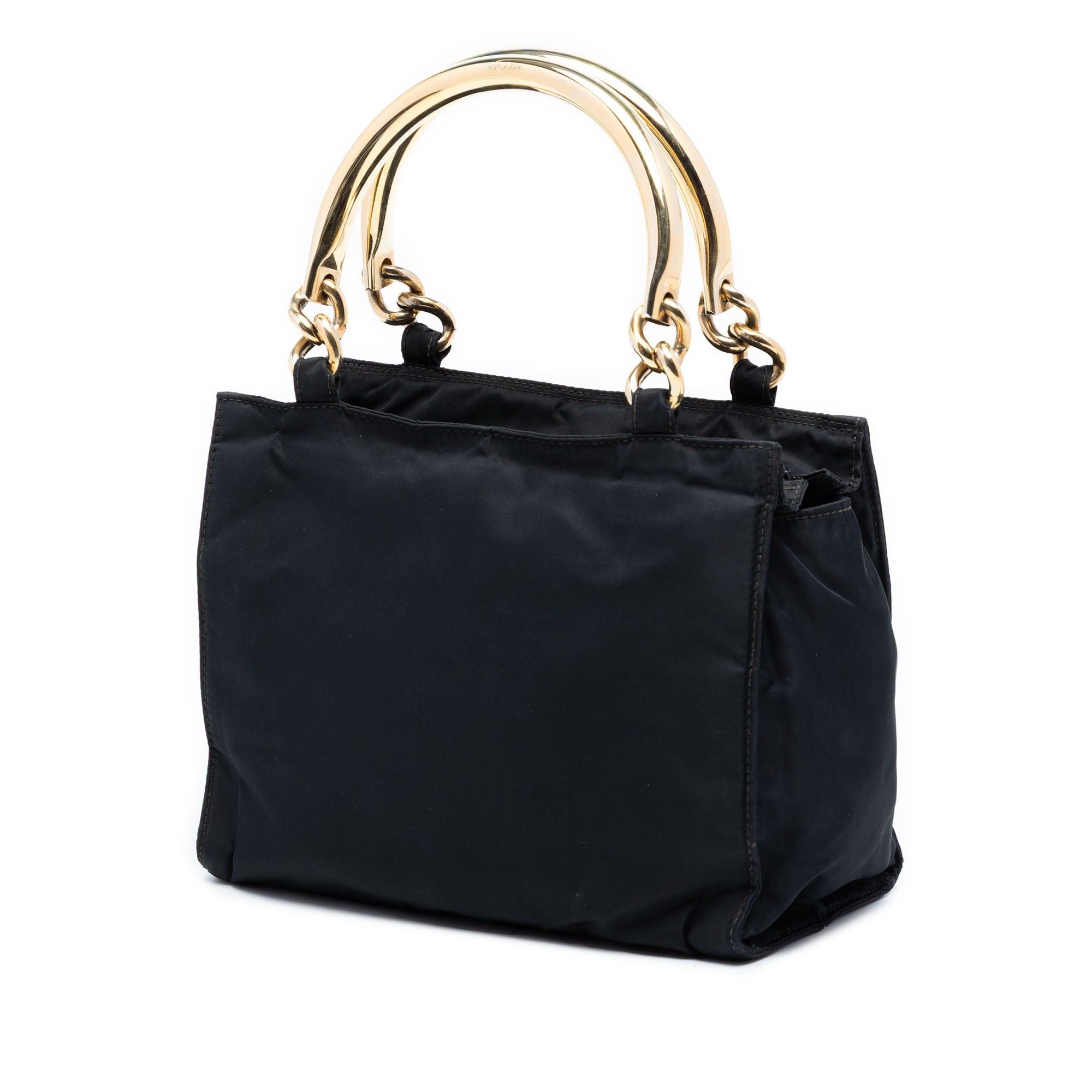 Prada Tessuto Metal Handle Bag Size ONE SIZE - 2 Thumbnail