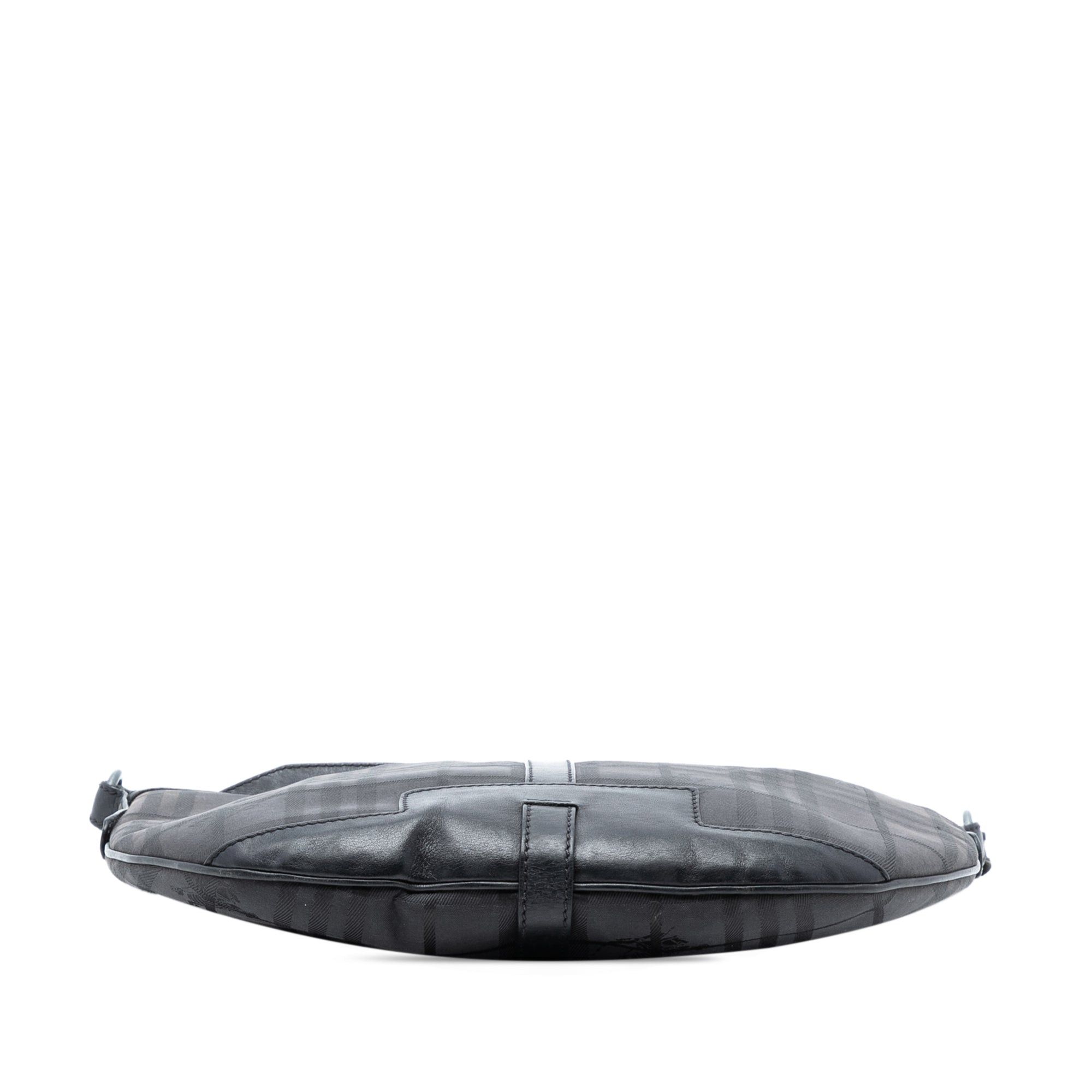 Burberry Haymarket Check Coated Canvas Hobo Size ONE SIZE - 3 Thumbnail
