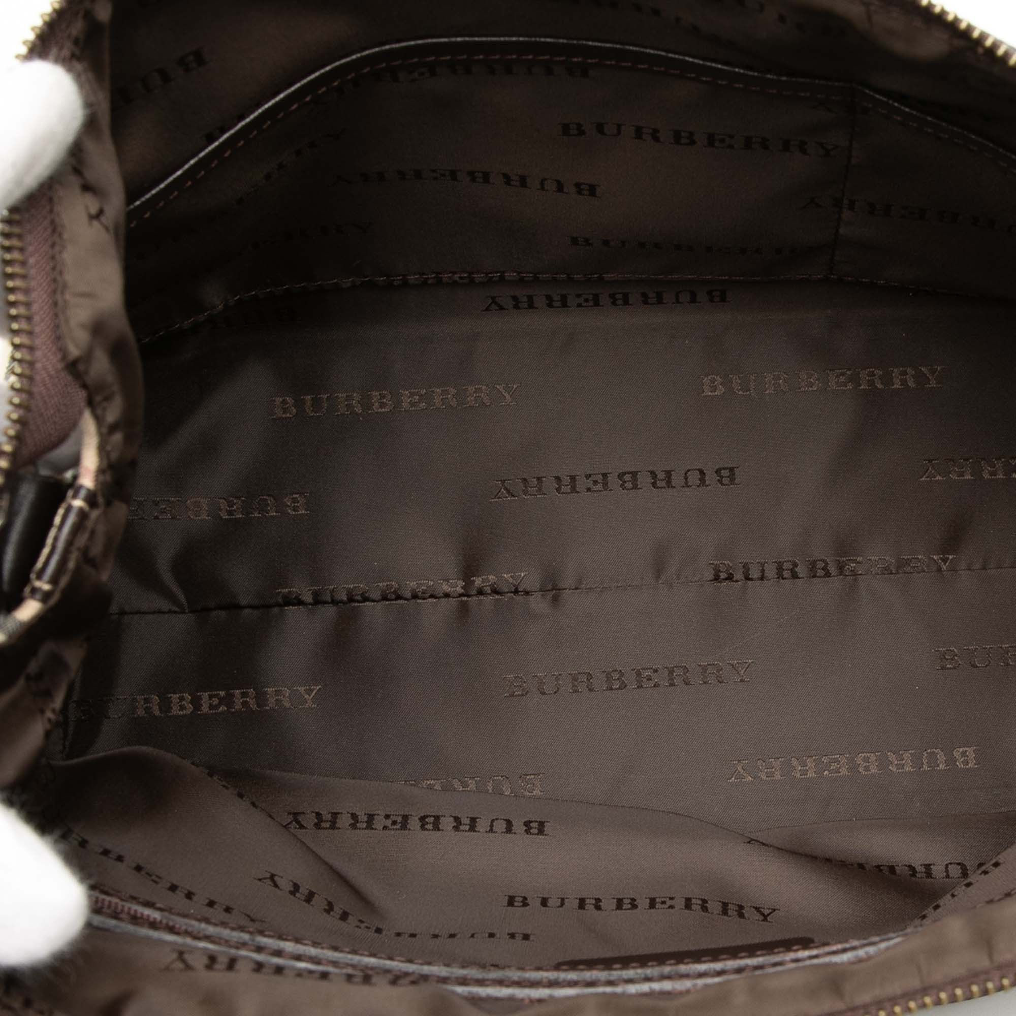 Burberry Nova Check Canvas Shoulder Bag Size ONE SIZE - 4 Thumbnail