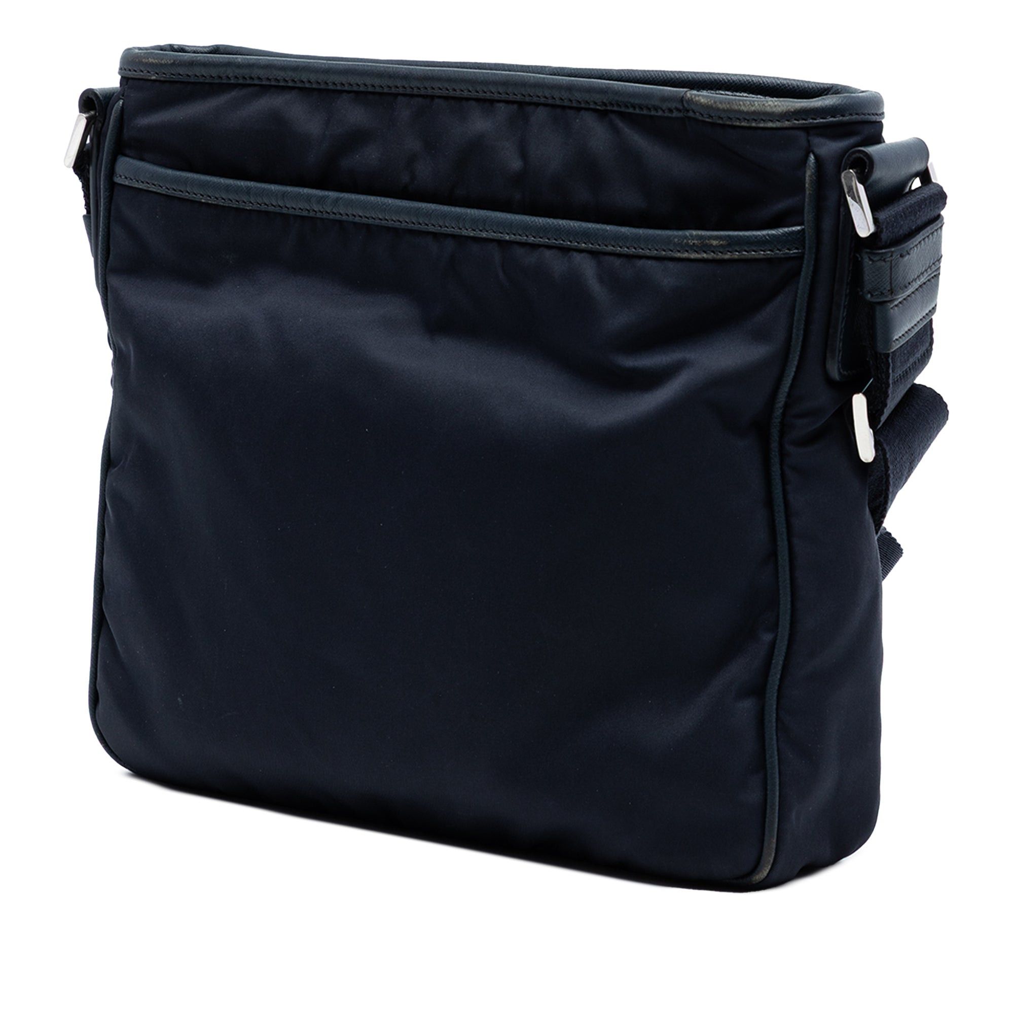 Prada Saffiano Trimmed Tessuto Zip Top Crossbody Size ONE SIZE - 2 Thumbnail