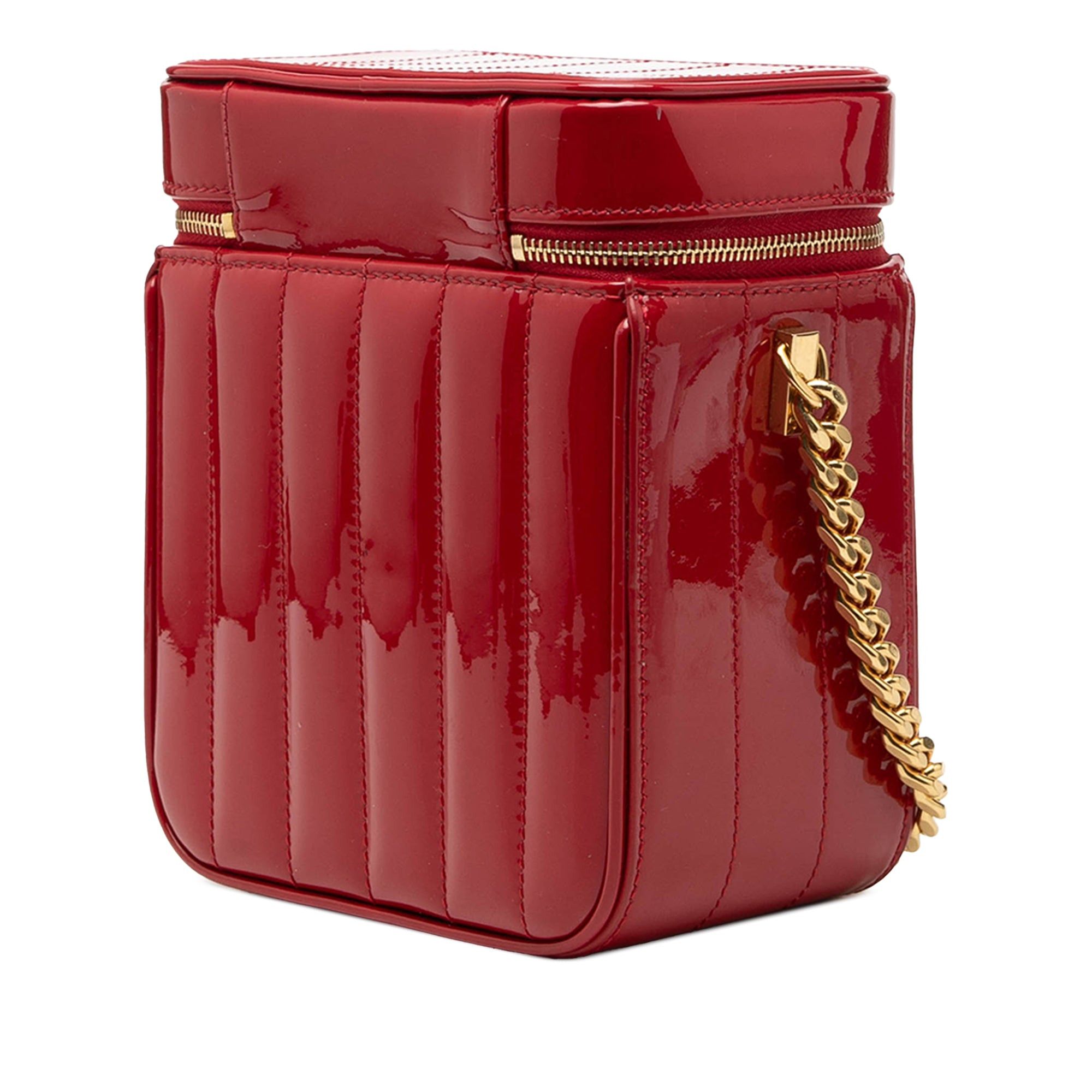 Saint Laurent Paris Matelasse Patent Monogram Vicky Vanity Bag Size ONE SIZE - 2 Thumbnail