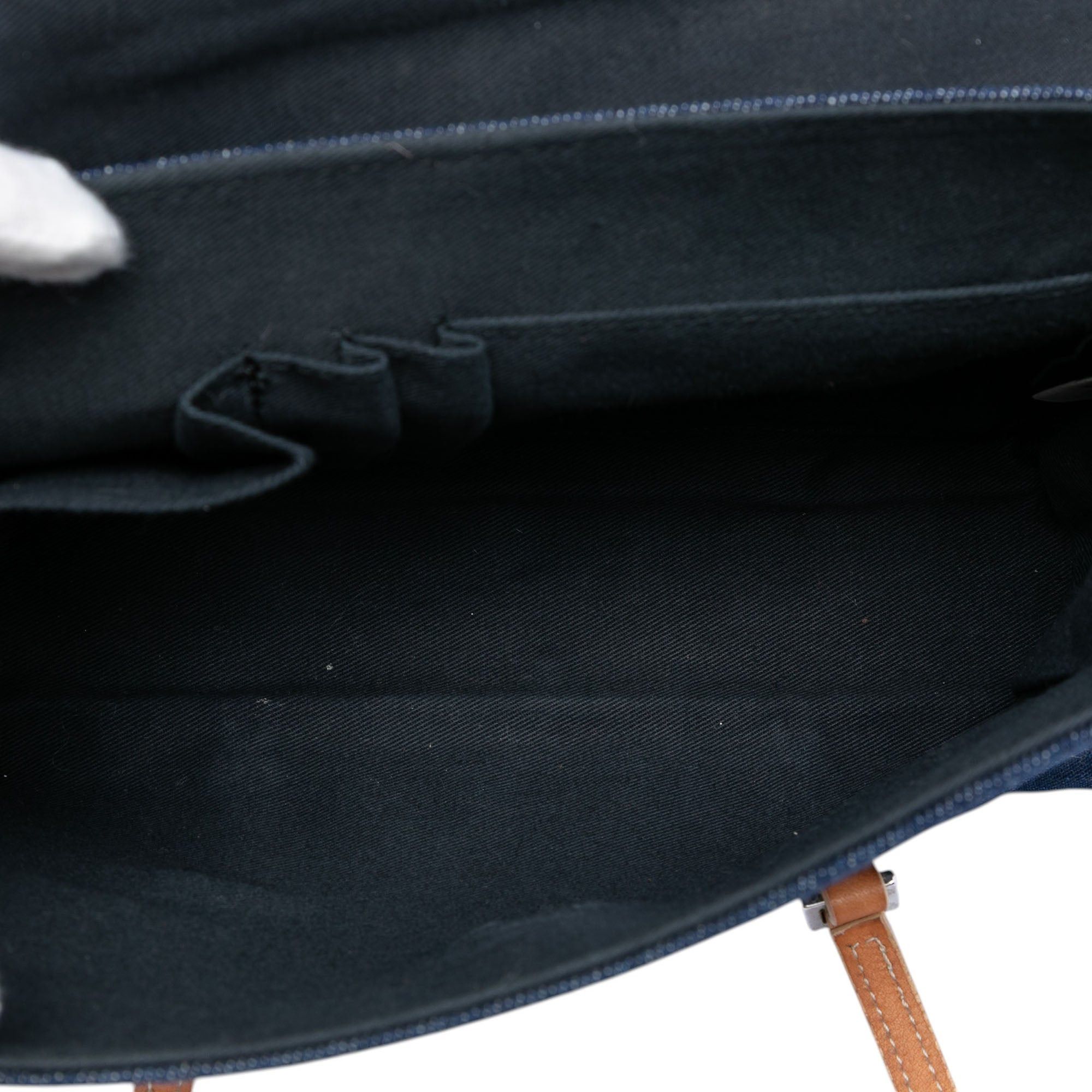 Burberry Denim and Embossed Leather Handbag Size ONE SIZE - 4 Thumbnail
