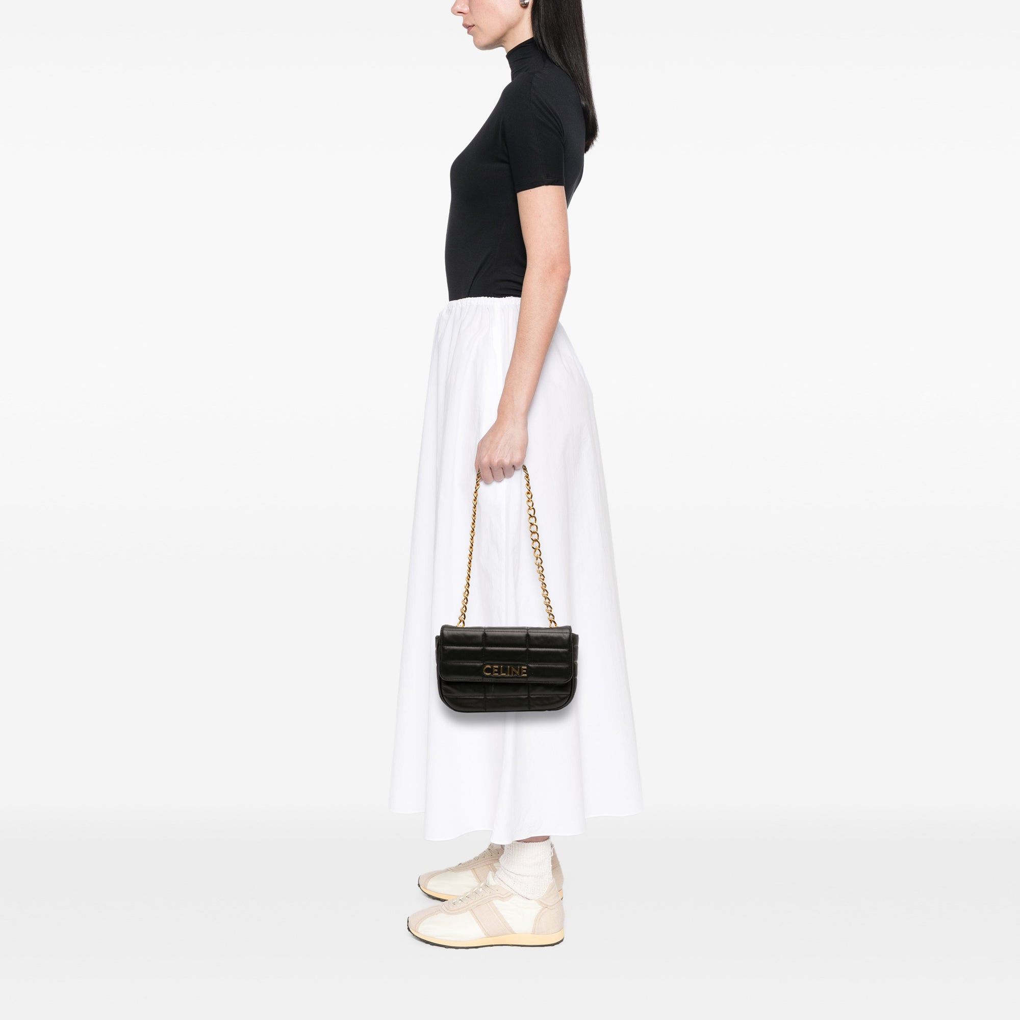 Celine Matelasse Goatskin Monochrome Chain Shoulder Bag Size ONE SIZE - 10 Thumbnail