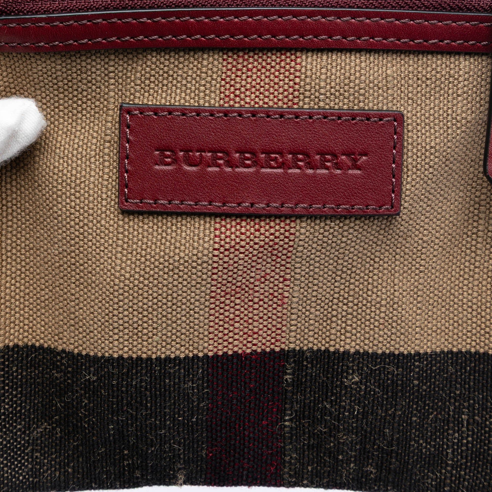 Burberry Mini Mega Check Canvas Ashby Tassel Bucket Bag Size ONE SIZE - 5 Thumbnail
