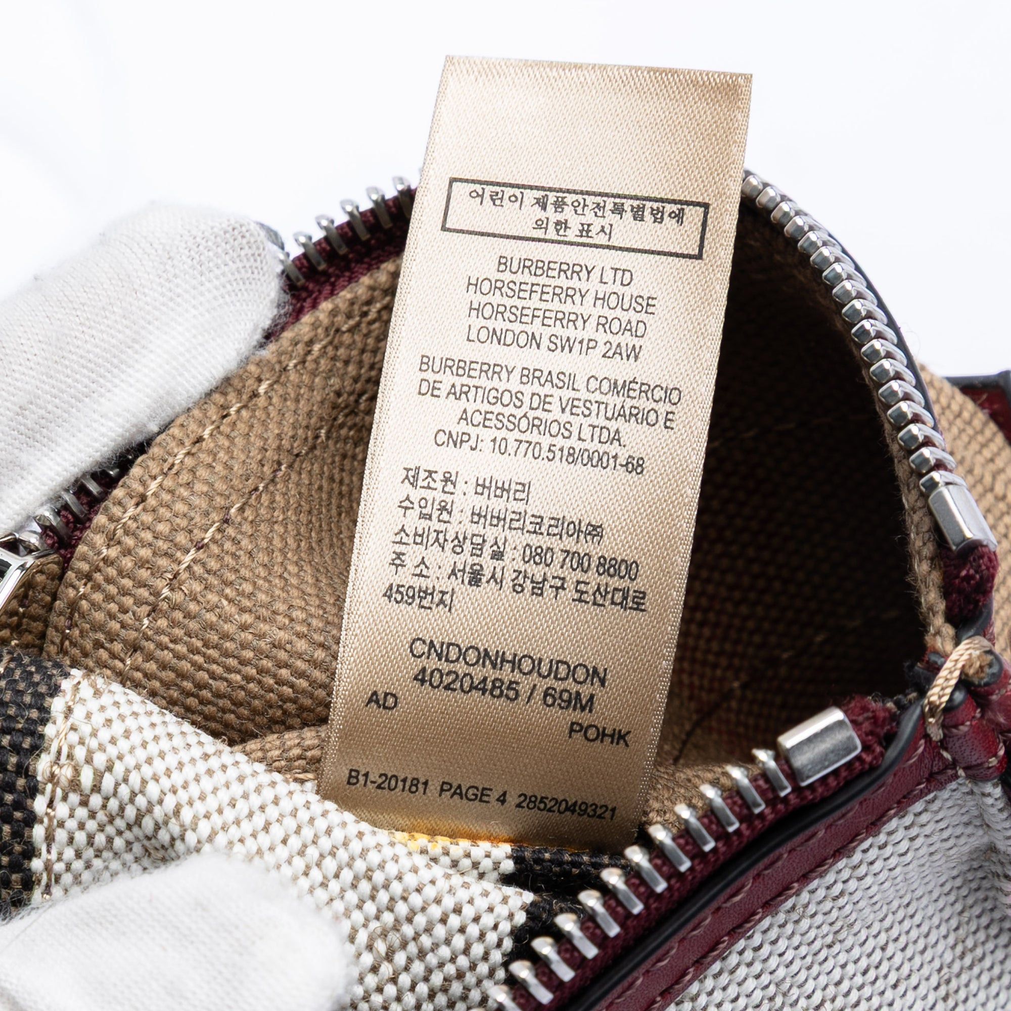 Burberry Mini Mega Check Canvas Ashby Tassel Bucket Bag Size ONE SIZE - 6 Thumbnail