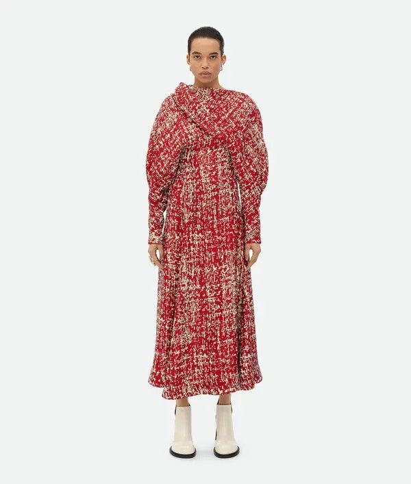 Bottega Veneta Textured Viscose Dress Size S / US 4 / IT 40 - 4 Thumbnail