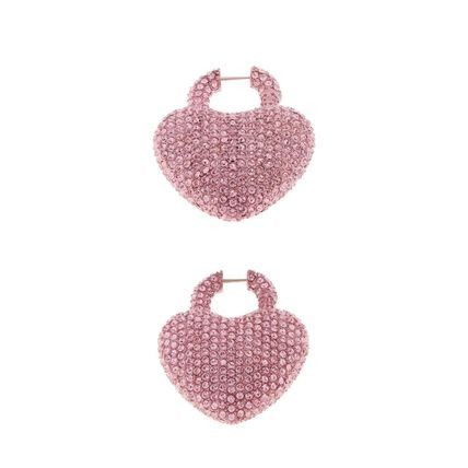 Balenciaga minnie xl earrings in pink rhinestone Size ONE SIZE - 2 Thumbnail
