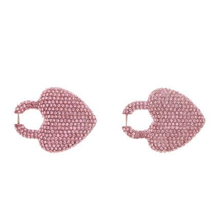 Balenciaga minnie xl earrings in pink rhinestone Size ONE SIZE - 3 Thumbnail