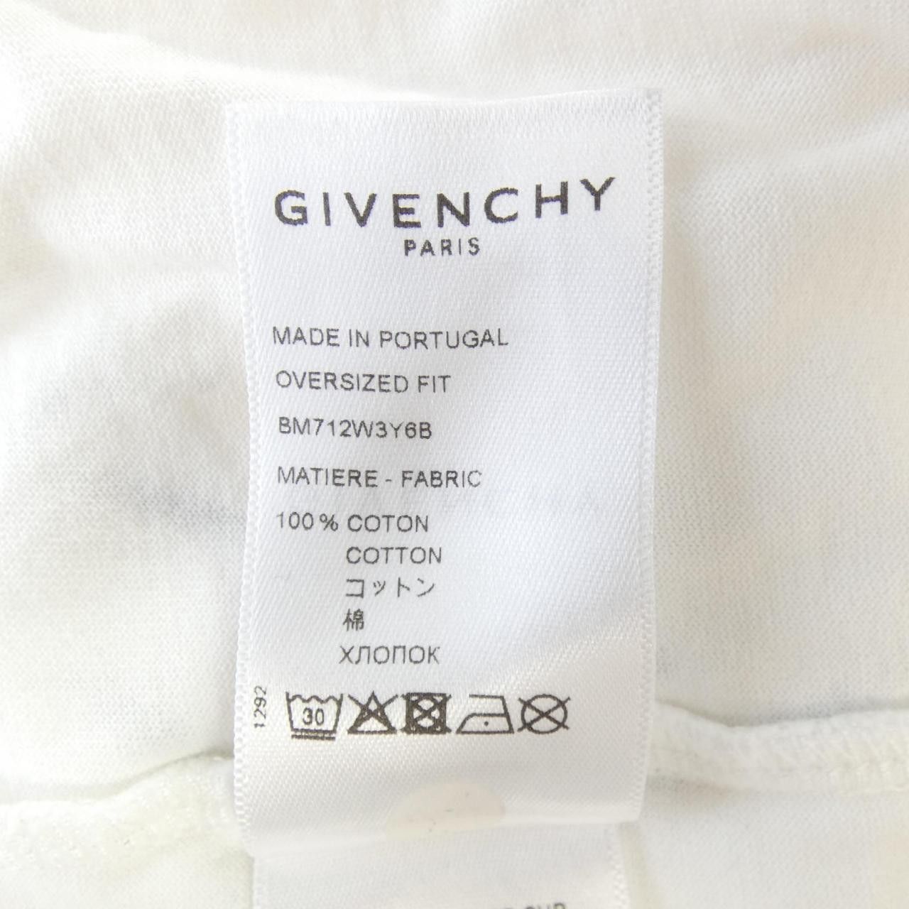 Givenchy Givenchy Givenchy Cotton T Shirt Textile T-Shirts BM712W3Y6B DUTY FREE for USA Size ONE SIZE - 3 Thumbnail