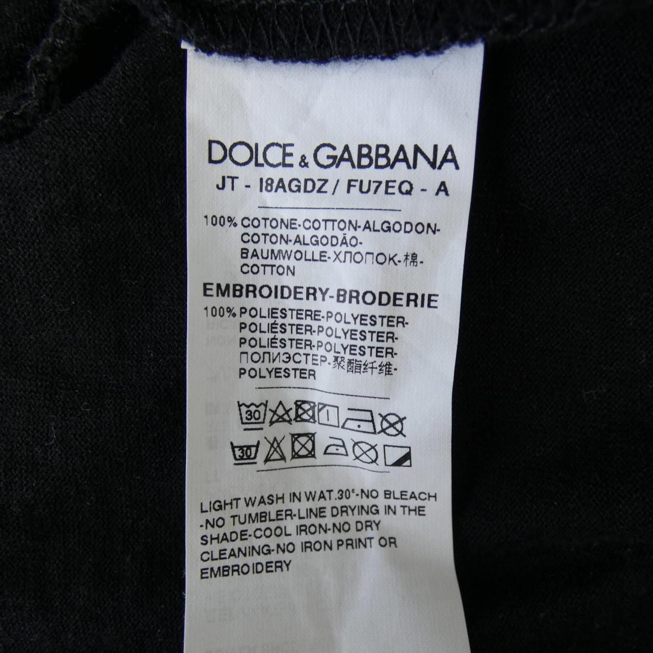 Dolce & Gabbana Dolce & Gabbana Dolce&Gabbana T Shirt Textile T-Shirts I8AGDZ/FU7EQ DUTY FREE for USA Size ONE SIZE - 3 Thumbnail