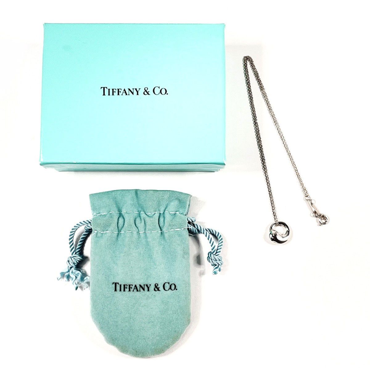 Tiffany & Co. Tiffany & Co. Tiffany & Co. Elsa Peretti Eternal Circle Silver Necklace Precious Metal Necklace DUTY FREE for USA Size ONE SIZE - 2 Thumbnail