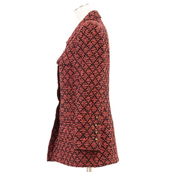 Chanel Chanel Chanel Tweed Wool Mohair Nylon Jacket Textile Outerwear P05767 DUTY FREE for USA Size ONE SIZE - 12 Thumbnail