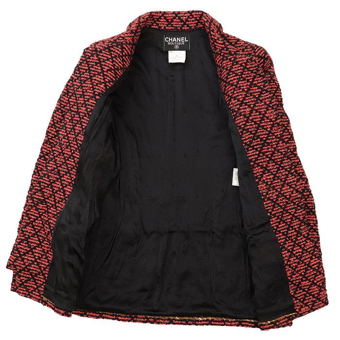 Chanel Chanel Chanel Tweed Wool Mohair Nylon Jacket Textile Outerwear P05767 DUTY FREE for USA Size ONE SIZE - 6 Thumbnail