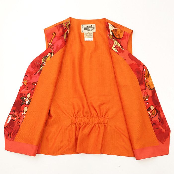 Hermes Hermes Hermes Silk Vest Textile Outerwear DUTY FREE for USA Size ONE SIZE - 7 Thumbnail