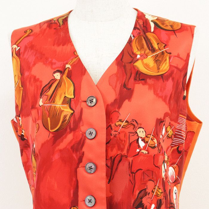 Hermes Hermes Hermes Silk Vest Textile Outerwear DUTY FREE for USA Size ONE SIZE - 2 Thumbnail