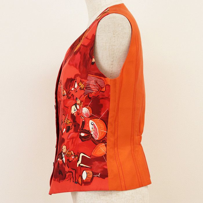 Hermes Hermes Hermes Silk Vest Textile Outerwear DUTY FREE for USA Size ONE SIZE - 13 Thumbnail