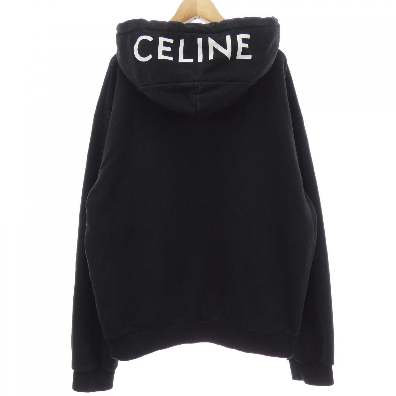 Celine Celine CELINE CELINE LOOSE HOODIE Hoodie Textile Sweatshirts & Hoodies 2Y497670Q DUTY FREE for USA Size ONE SIZE - 2 Thumbnail