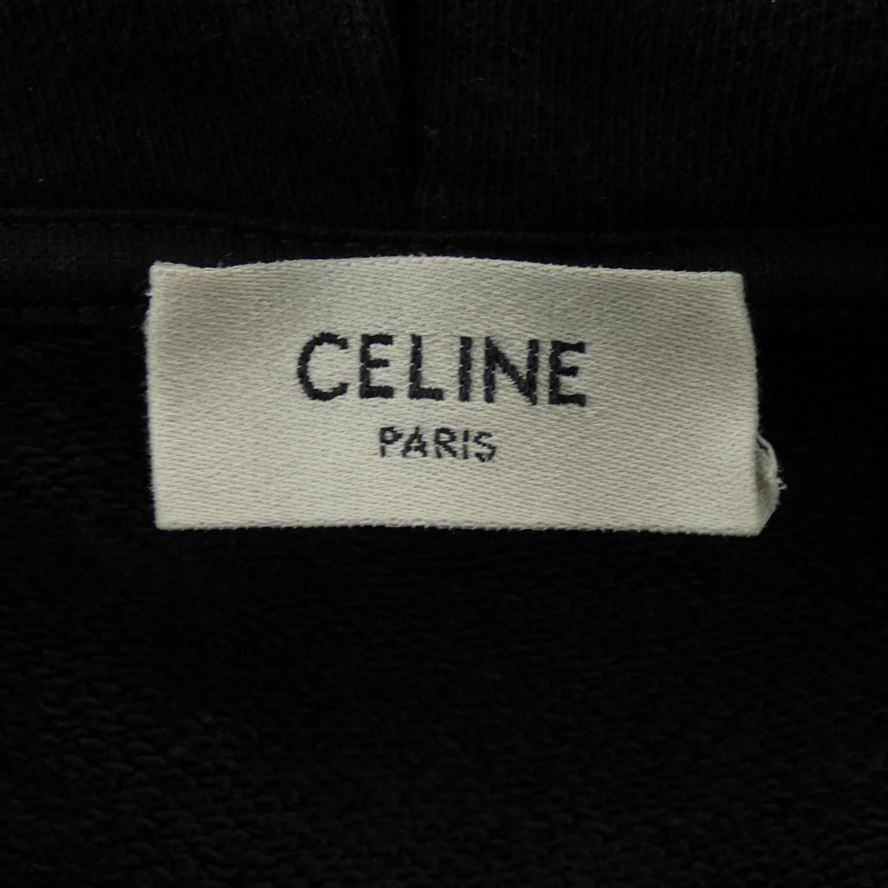Celine Celine CELINE CELINE LOOSE HOODIE Hoodie Textile Sweatshirts & Hoodies 2Y497670Q DUTY FREE for USA Size ONE SIZE - 4 Thumbnail