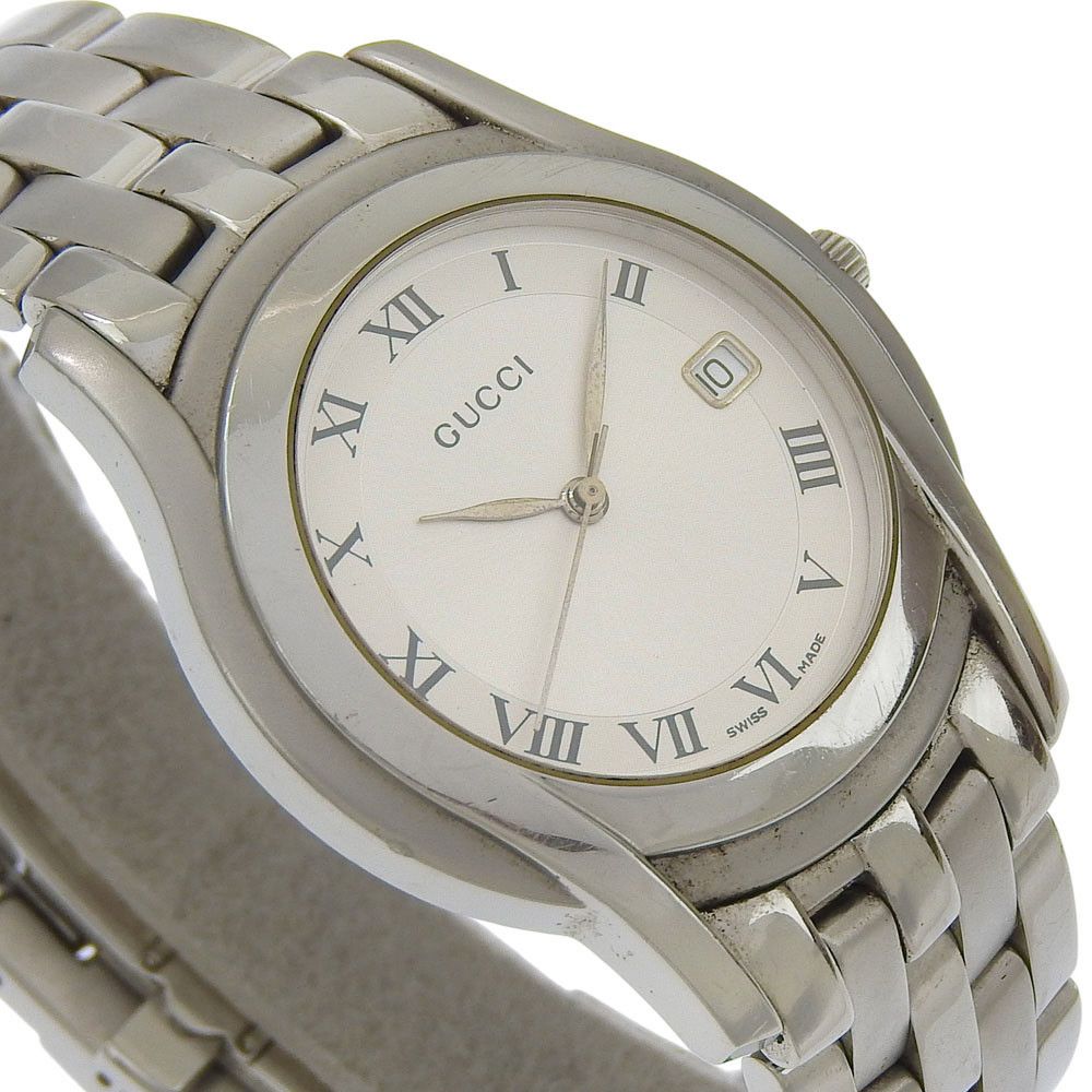 Gucci Gucci Gucci Stainless Steel Quartz Metal Quartz 5500M DUTY FREE for USA Size ONE SIZE - 3 Thumbnail