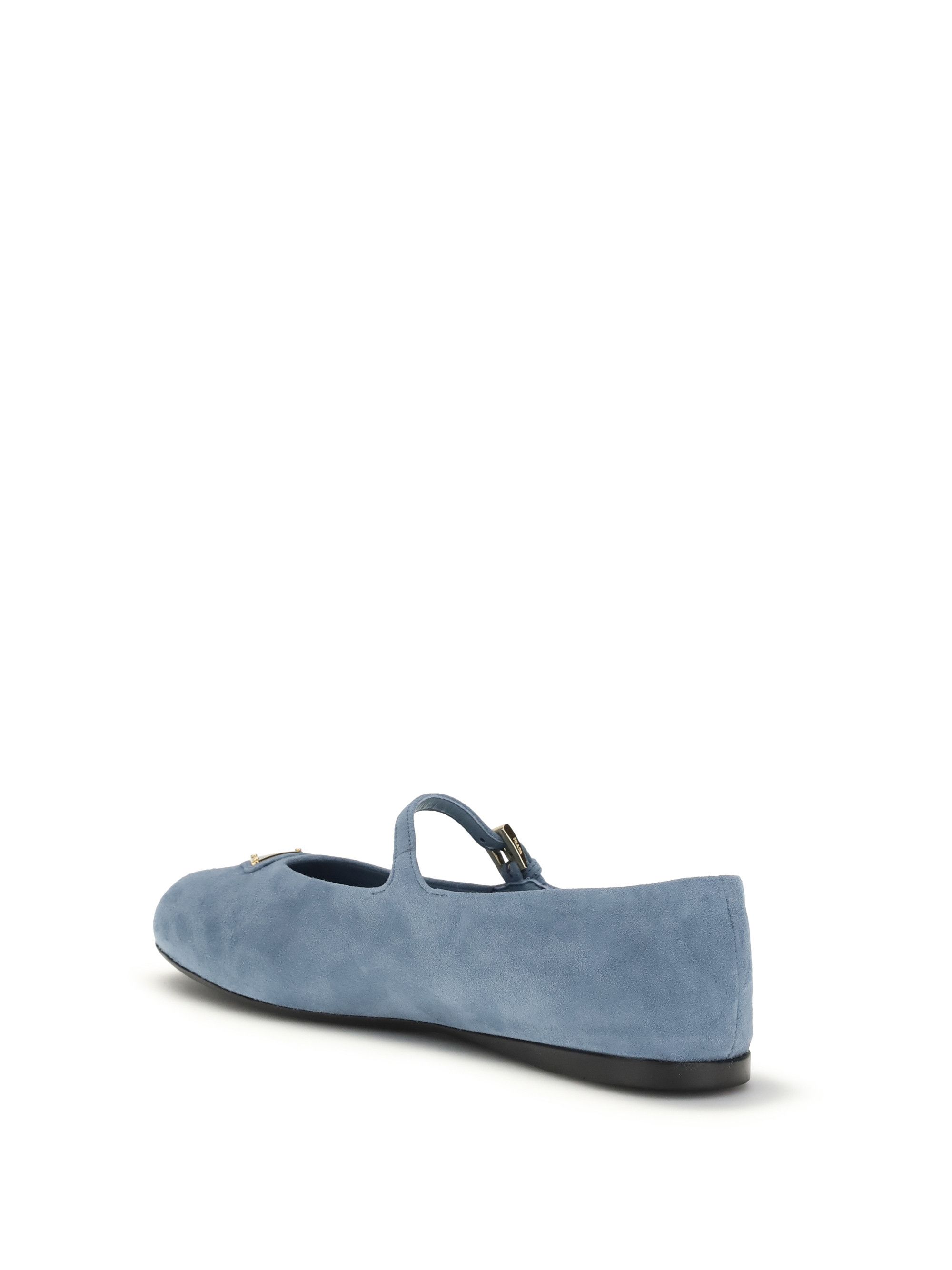 Prada Suede leather Ballerinas Size US 10 / IT 40 - 3 Thumbnail