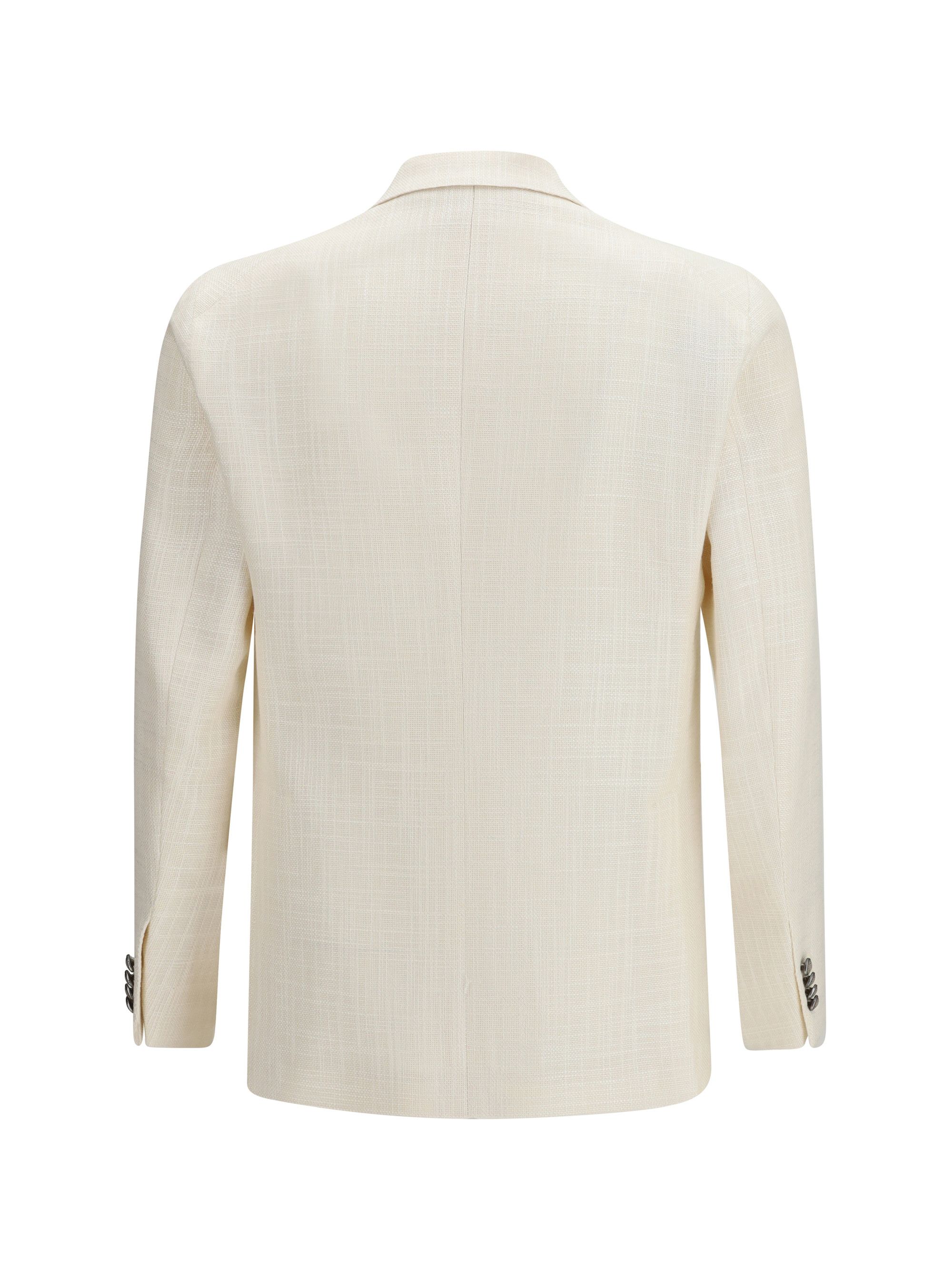 Tagliatore double-breasted linen and cotton Blazer Size US XL / EU 56 / 4 - 2 Thumbnail