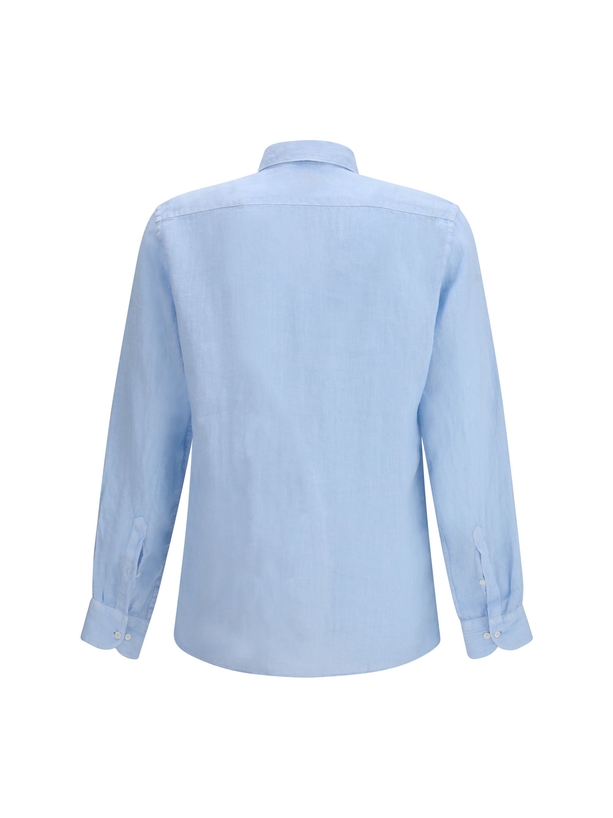 Brooksfield Linen Shirt Size US XXL / EU 58 / 5 - 2 Thumbnail