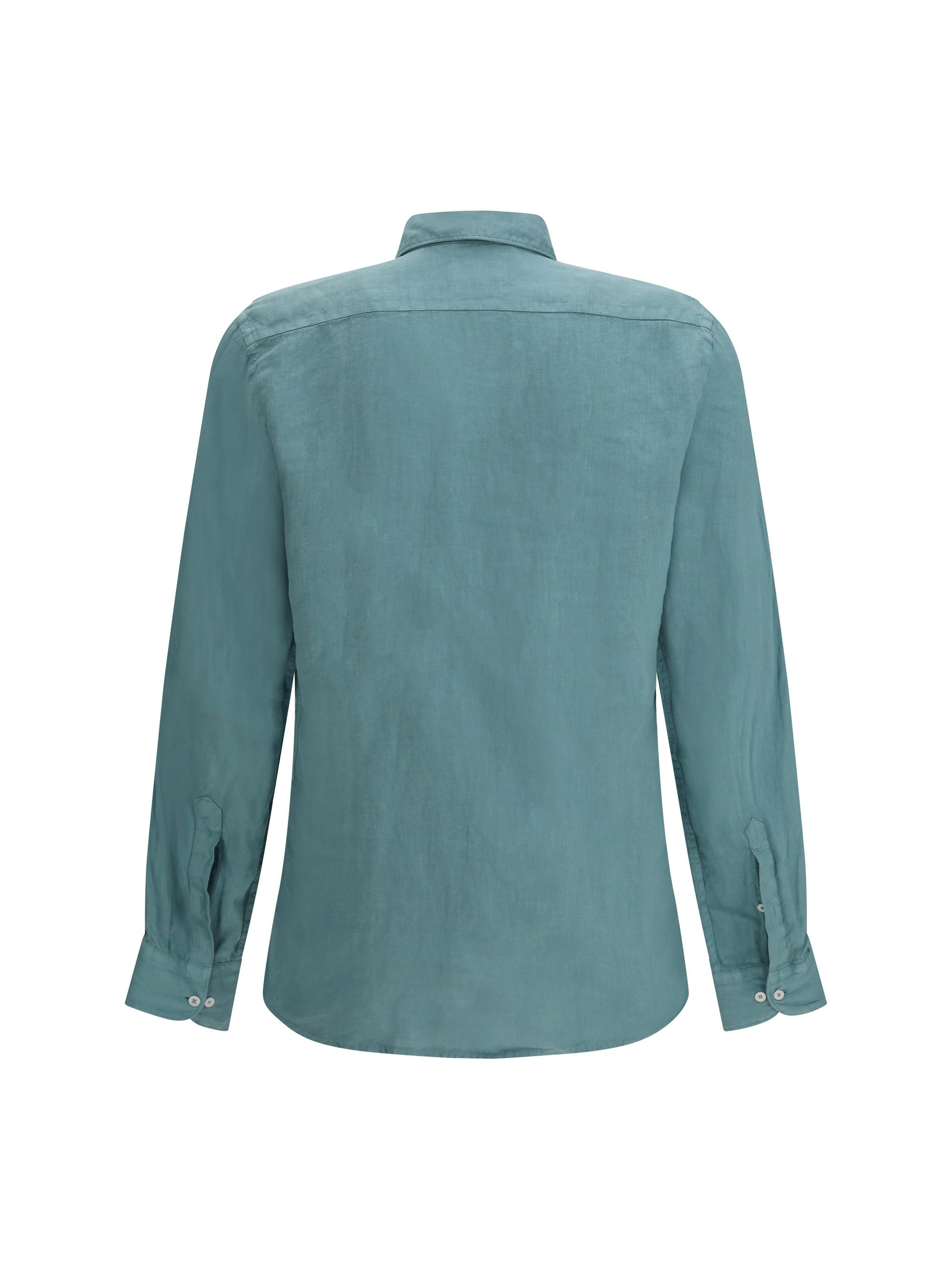 Brooksfield Linen Shirt Size US M / EU 48-50 / 2 - 2 Thumbnail