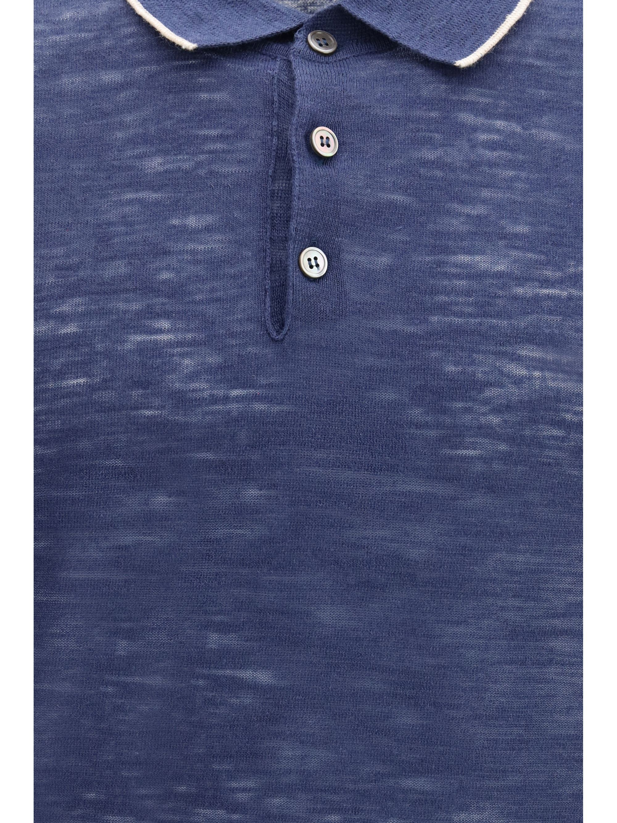 Brooksfield Linen blend Polo Shirt Size US XL / EU 56 / 4 - 3 Thumbnail