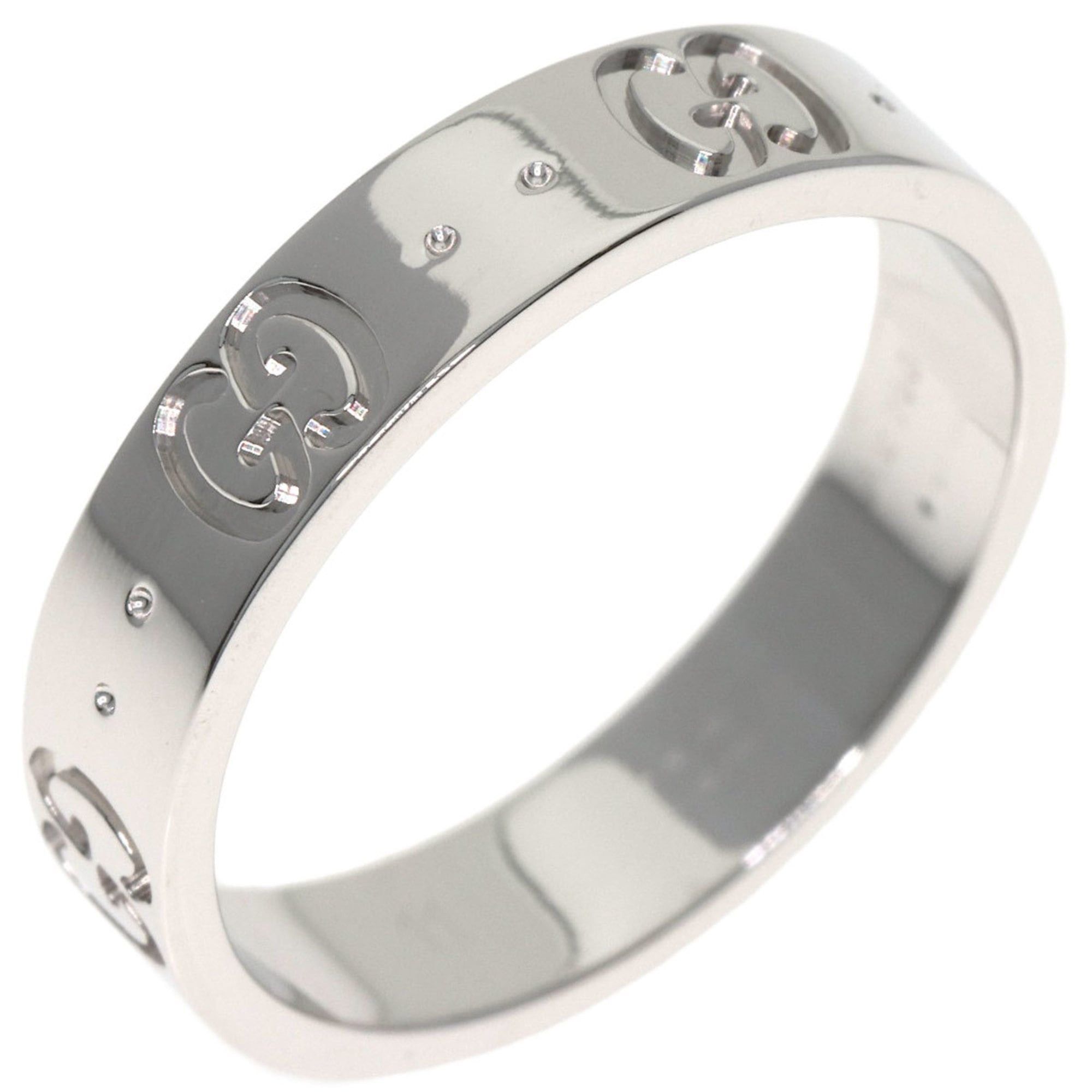 Gucci Gucci Icon #11 Ring - 18K White Gold Women's GUCCI Size ONE SIZE - 2 Thumbnail