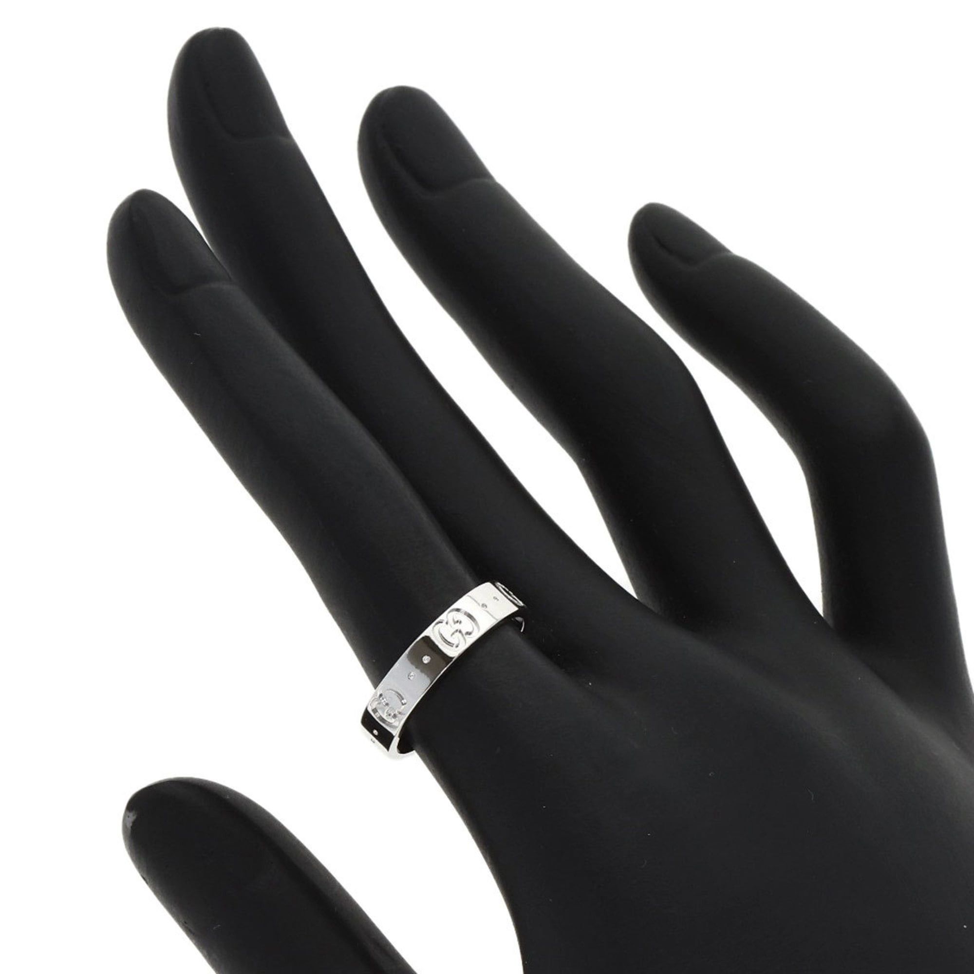 Gucci Gucci Icon #11 Ring - 18K White Gold Women's GUCCI Size ONE SIZE - 6 Thumbnail