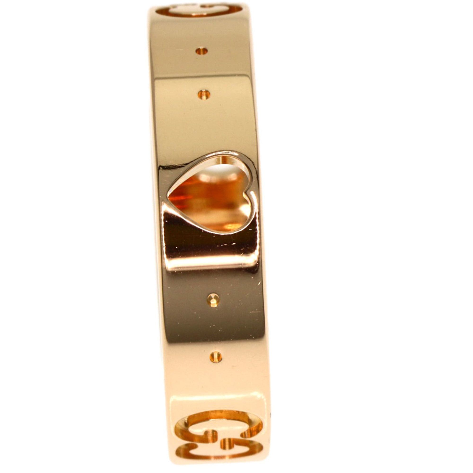 Gucci Gucci Icon Amor Heart #8 Ring, 18K Pink Gold, Women's. Size ONE SIZE - 7 Thumbnail