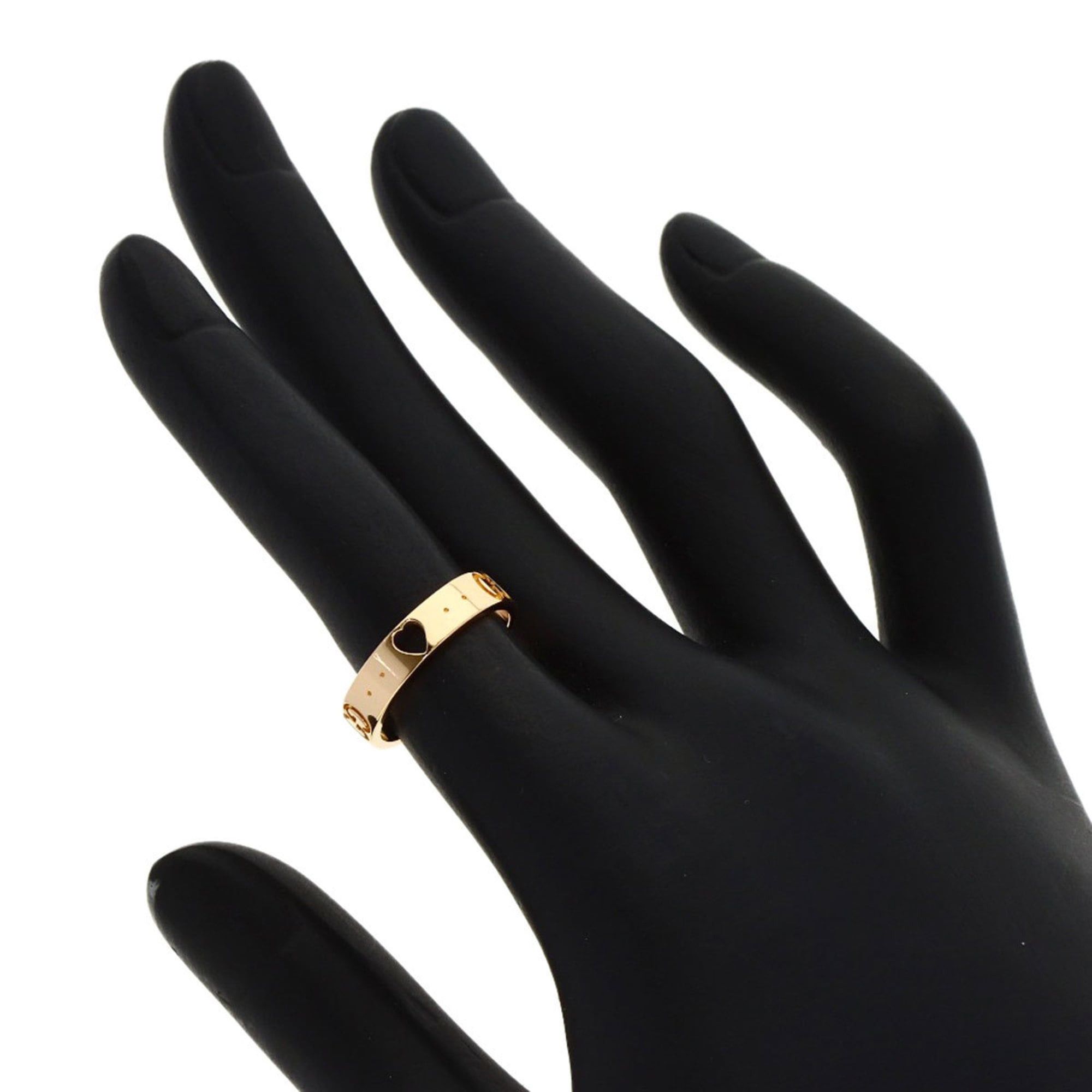 Gucci Gucci Icon Amor Heart #8 Ring, 18K Pink Gold, Women's. Size ONE SIZE - 6 Thumbnail