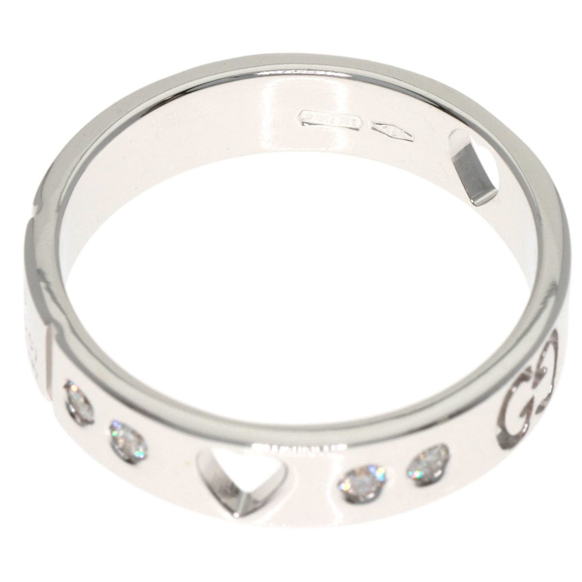 Gucci Gucci Icon Amor Diamond Ring #4, 18K White Gold, Women's. Size ONE SIZE - 4 Thumbnail