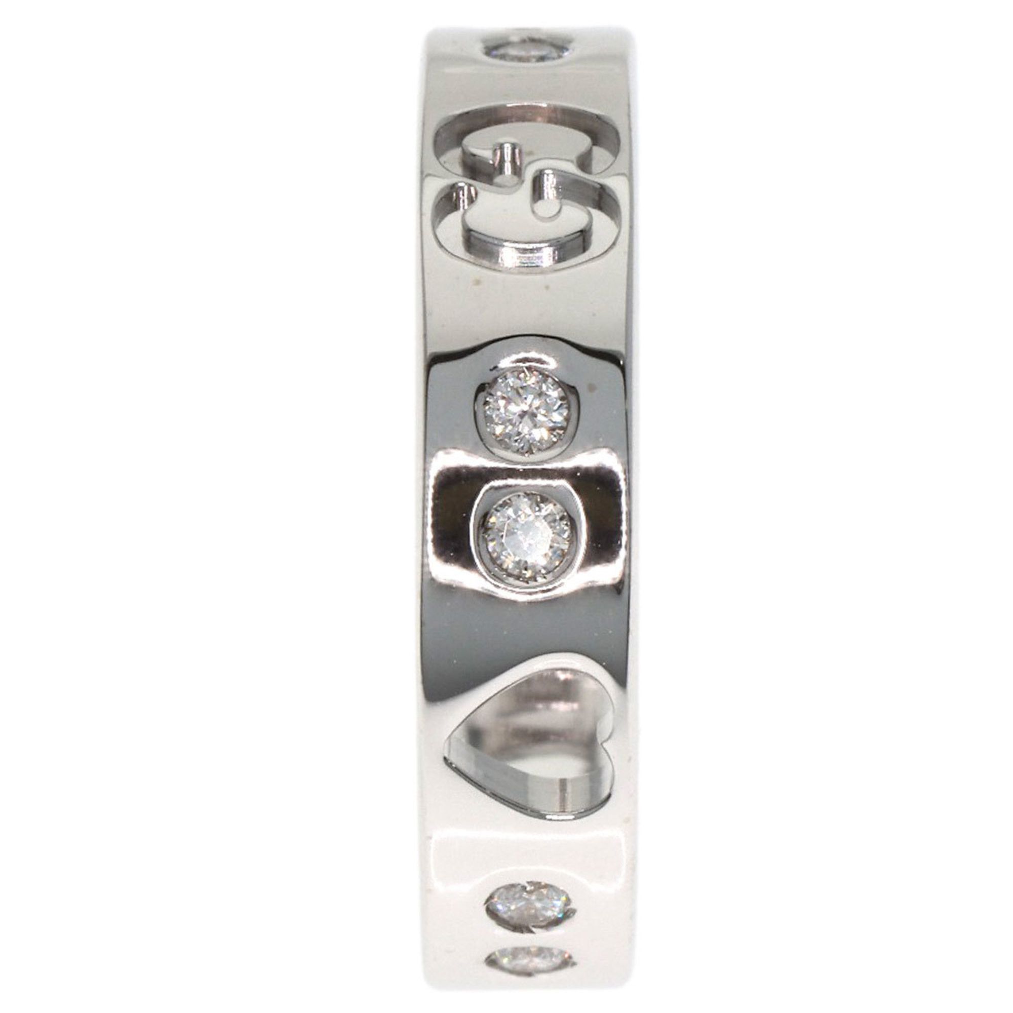 Gucci Gucci Icon Amor Diamond Ring #4, 18K White Gold, Women's. Size ONE SIZE - 3 Thumbnail