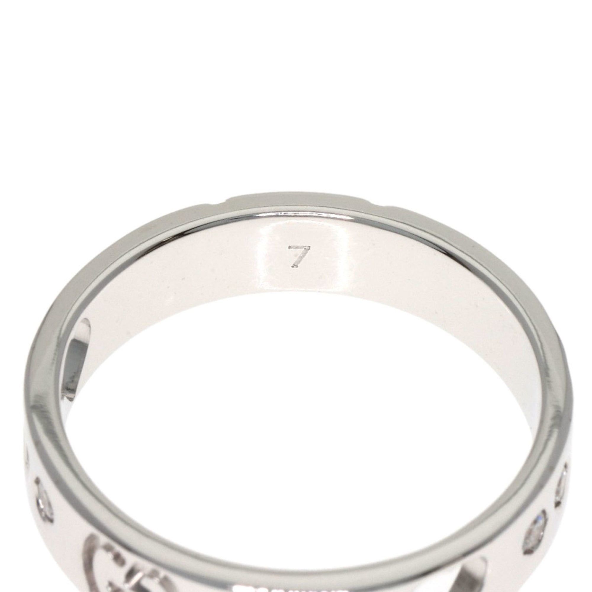 Gucci Gucci Icon Amor Diamond Ring #4, 18K White Gold, Women's. Size ONE SIZE - 5 Thumbnail