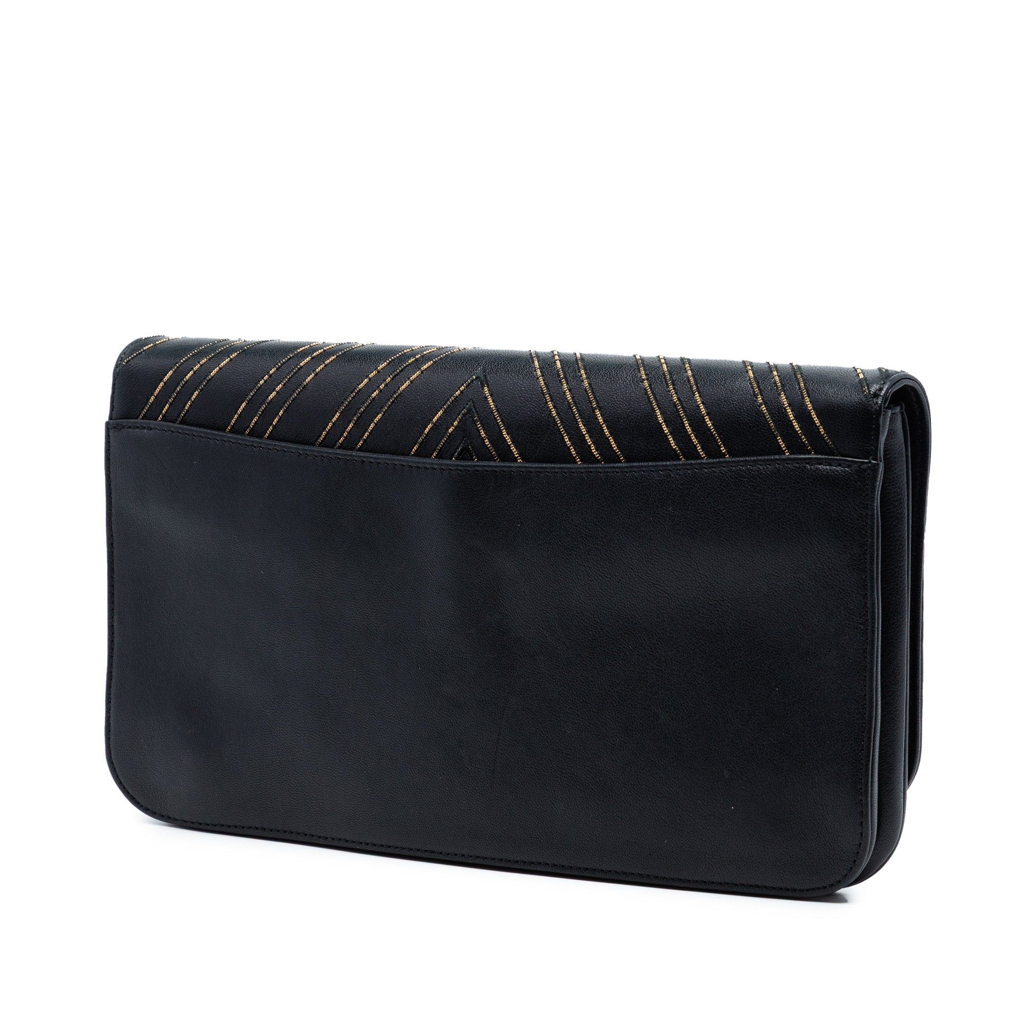 Chanel Chevron Sheepskin Subtle Clutch Size ONE SIZE - 2 Thumbnail