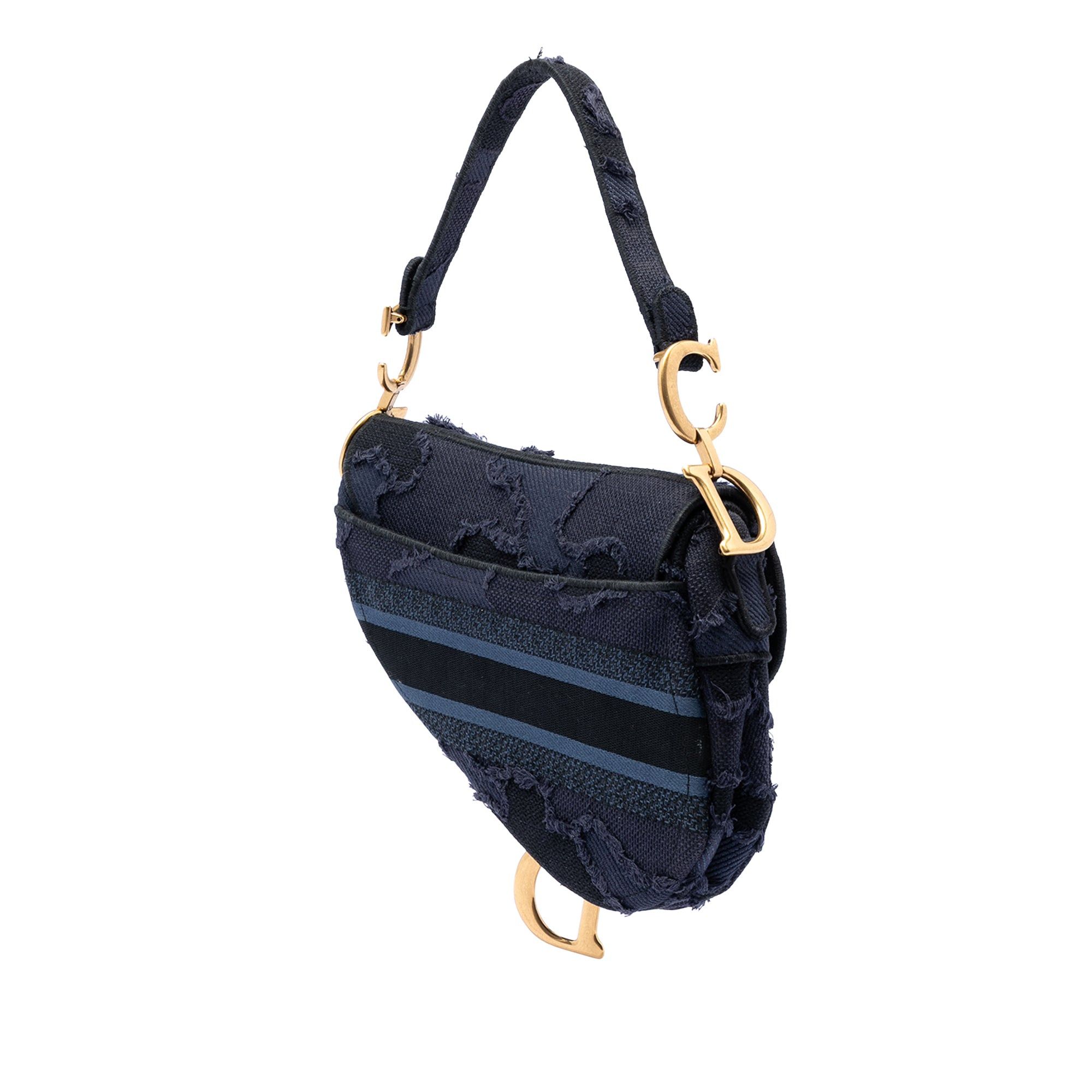 Dior Canvas Embroidered Camouflage Saddle Bag Size ONE SIZE - 2 Thumbnail