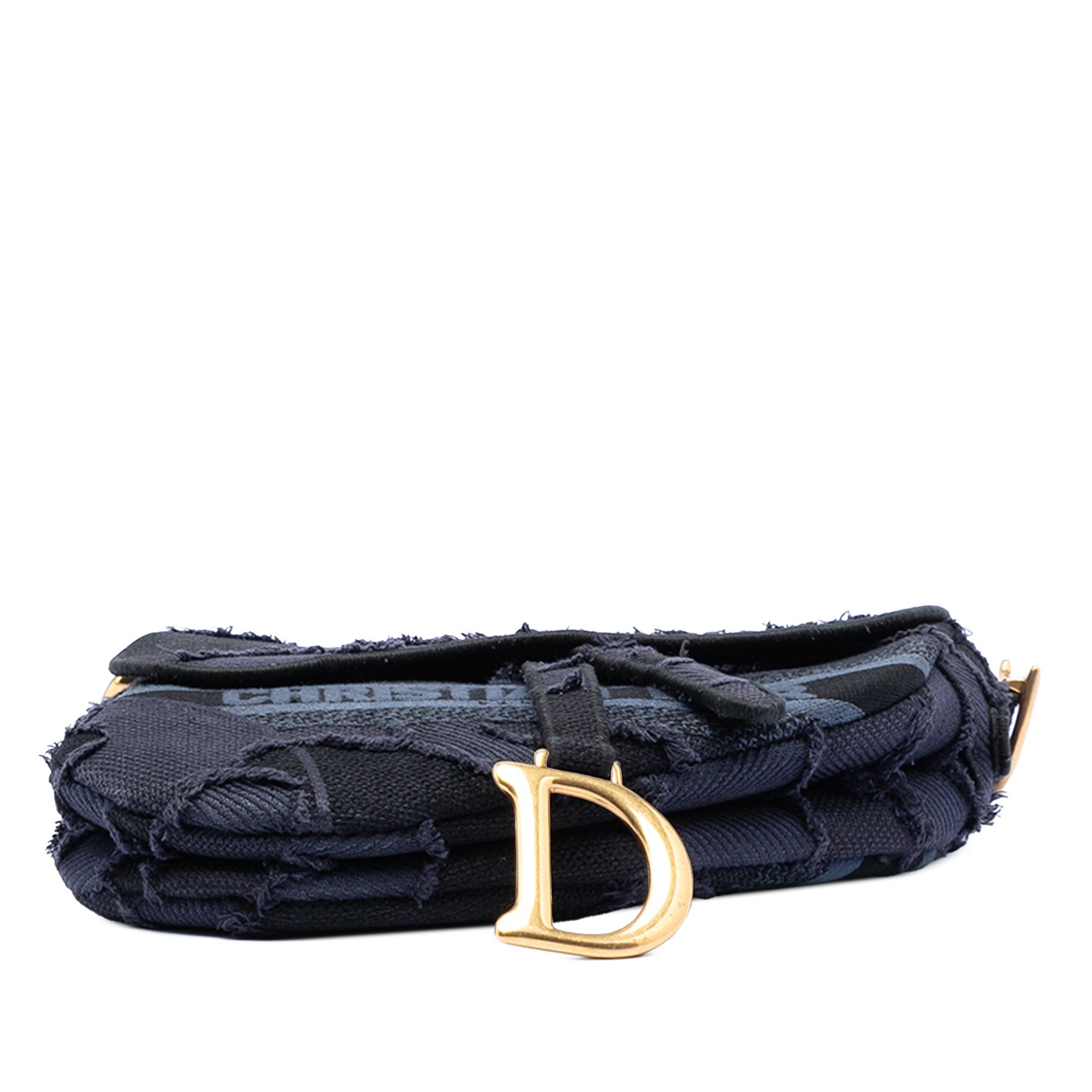 Dior Canvas Embroidered Camouflage Saddle Bag Size ONE SIZE - 3 Thumbnail