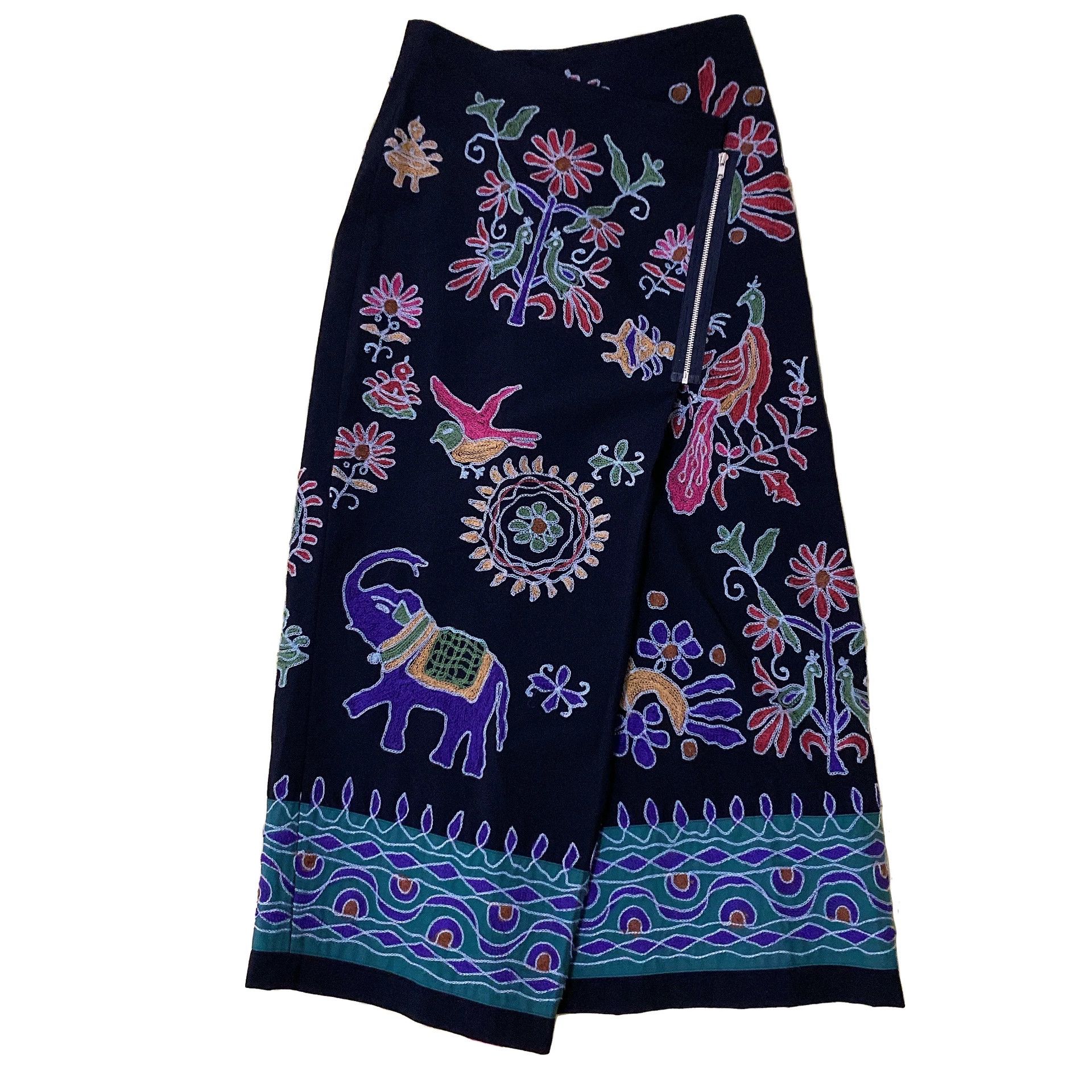 Comme des Garcons Comme des Garçons Tricot 1991 Embroidered Skirt Size 25" / US 0 / IT 36 - 2 Thumbnail