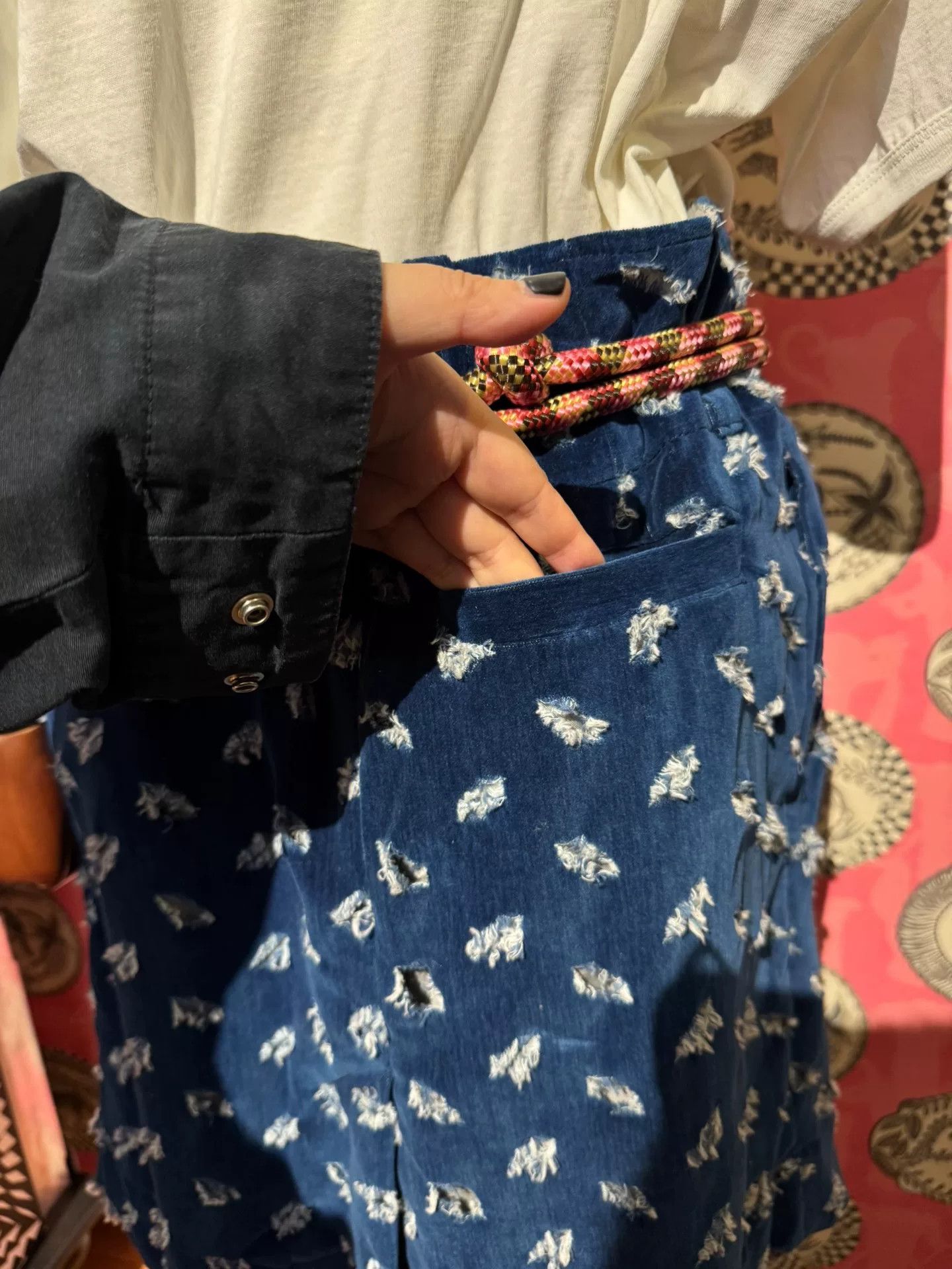 Vivienne Westwood Vivienne Westwood Blue Velvet Skirt Size 25" / US 0 / IT 36 - 3 Thumbnail