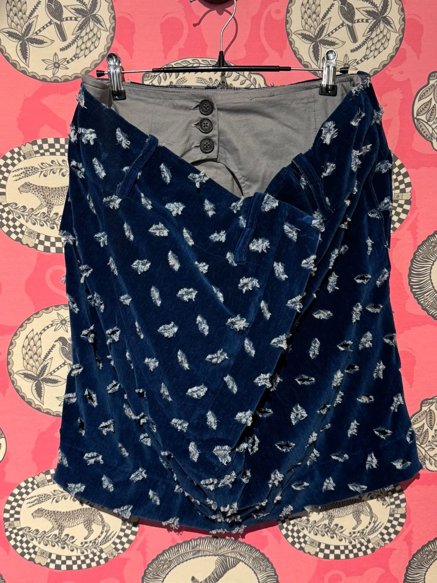 Vivienne Westwood Vivienne Westwood Blue Velvet Skirt Size 25" / US 0 / IT 36 - 5 Thumbnail