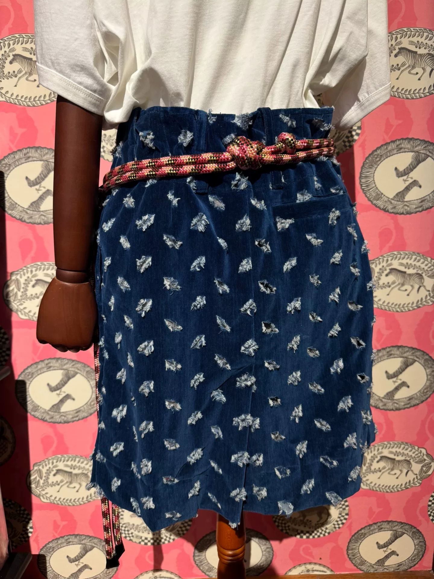 Vivienne Westwood Vivienne Westwood Blue Velvet Skirt Size 25" / US 0 / IT 36 - 2 Thumbnail