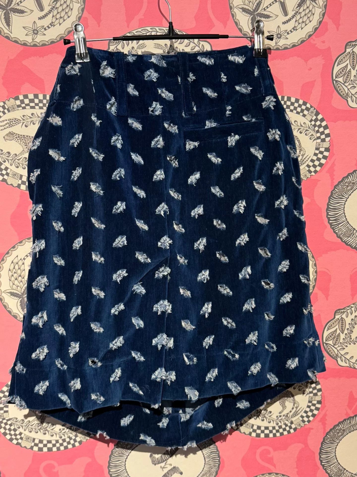 Vivienne Westwood Vivienne Westwood Blue Velvet Skirt Size 25" / US 0 / IT 36 - 6 Thumbnail